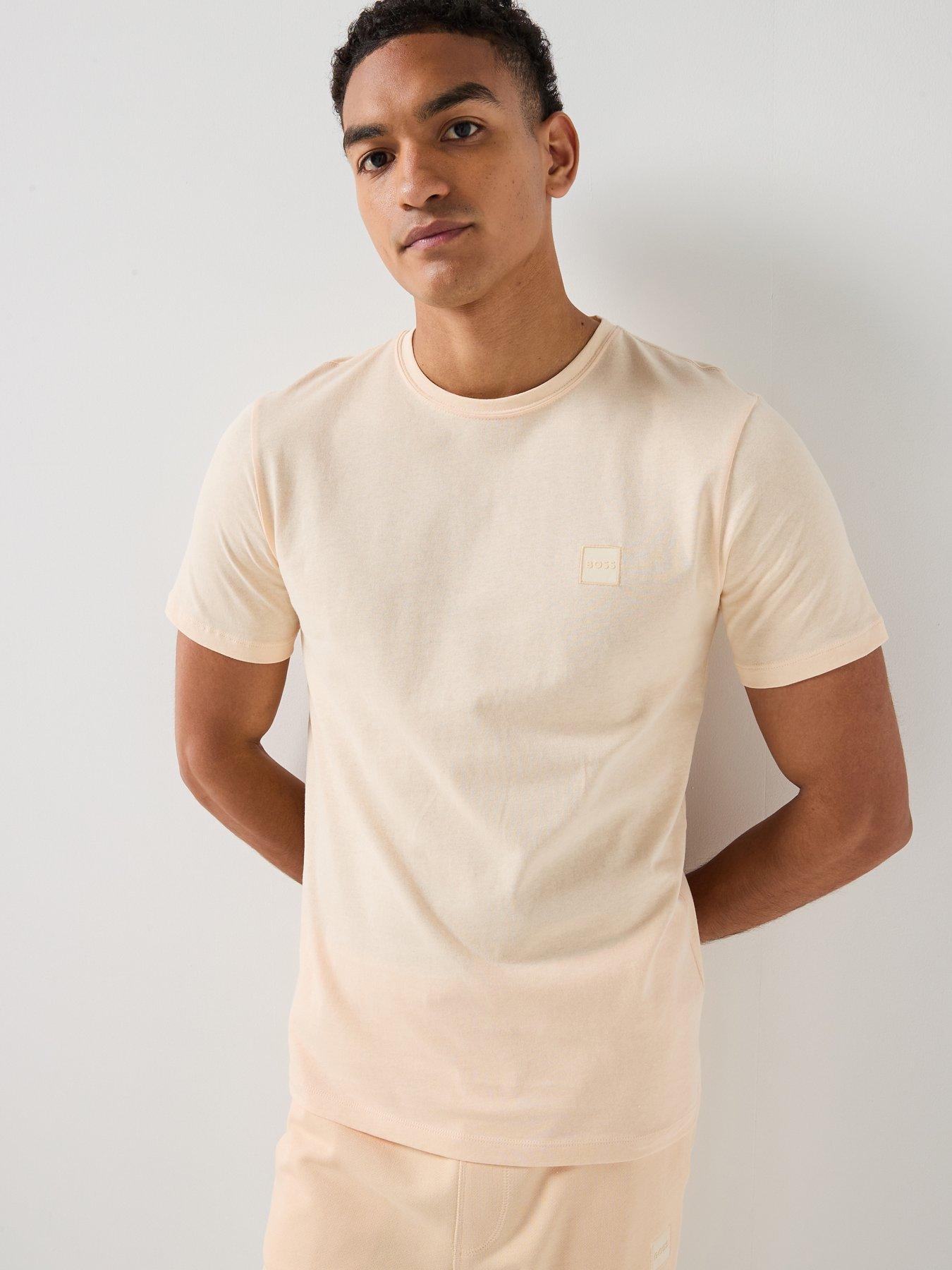 BOSS Tales Tonal Logo Relaxed Fit T-Shirt - Orange