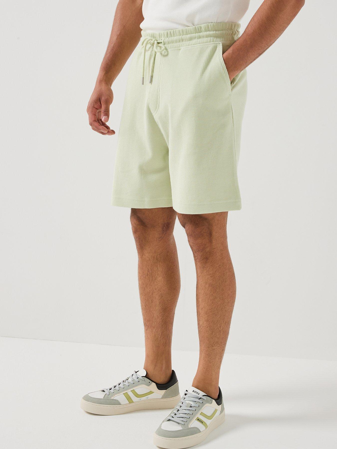 BOSS Se_Urban Waffle Shorts - Light Green