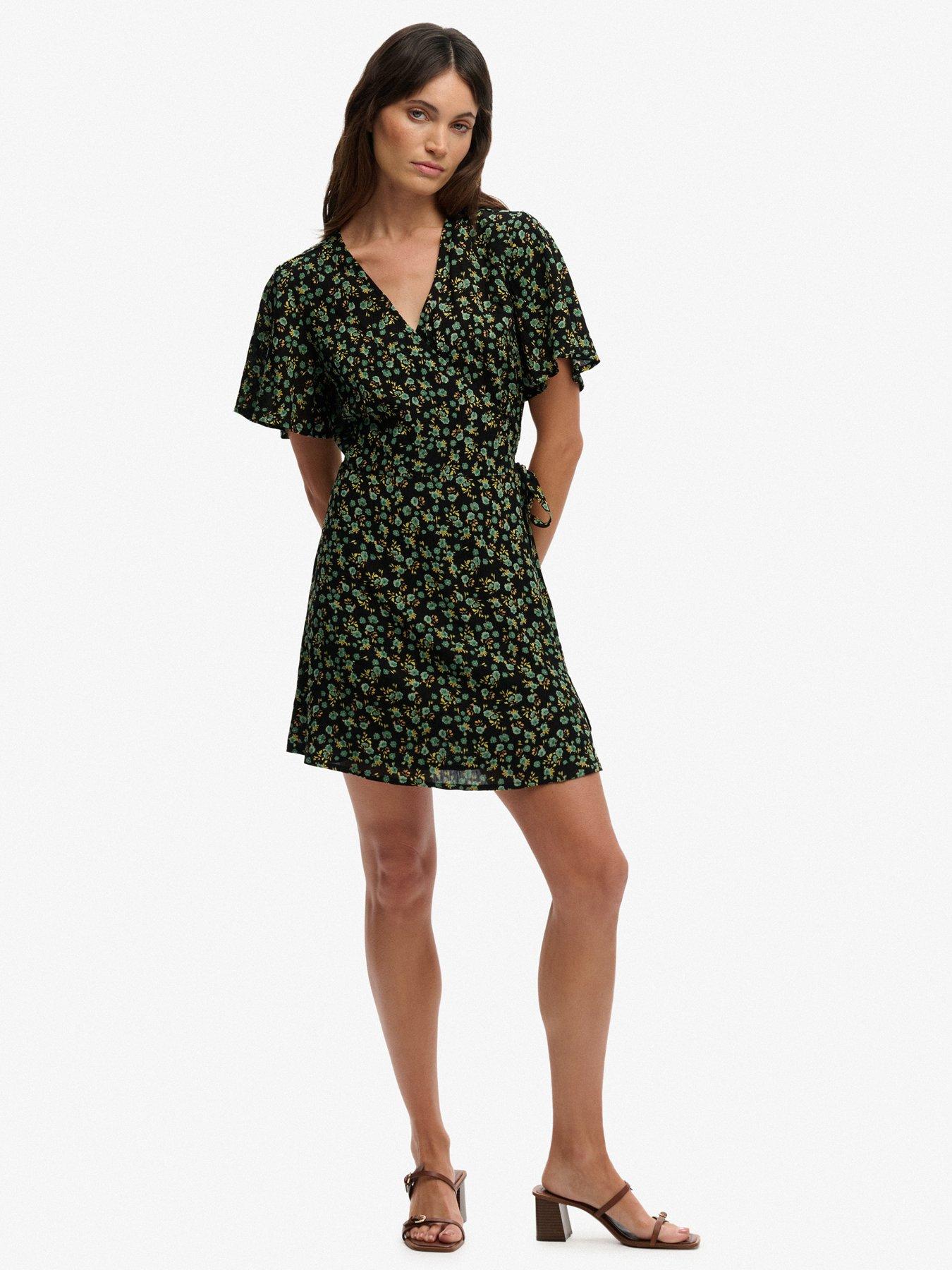 Image 6 of 7 of Superdry Mini Swing Wrap Dress