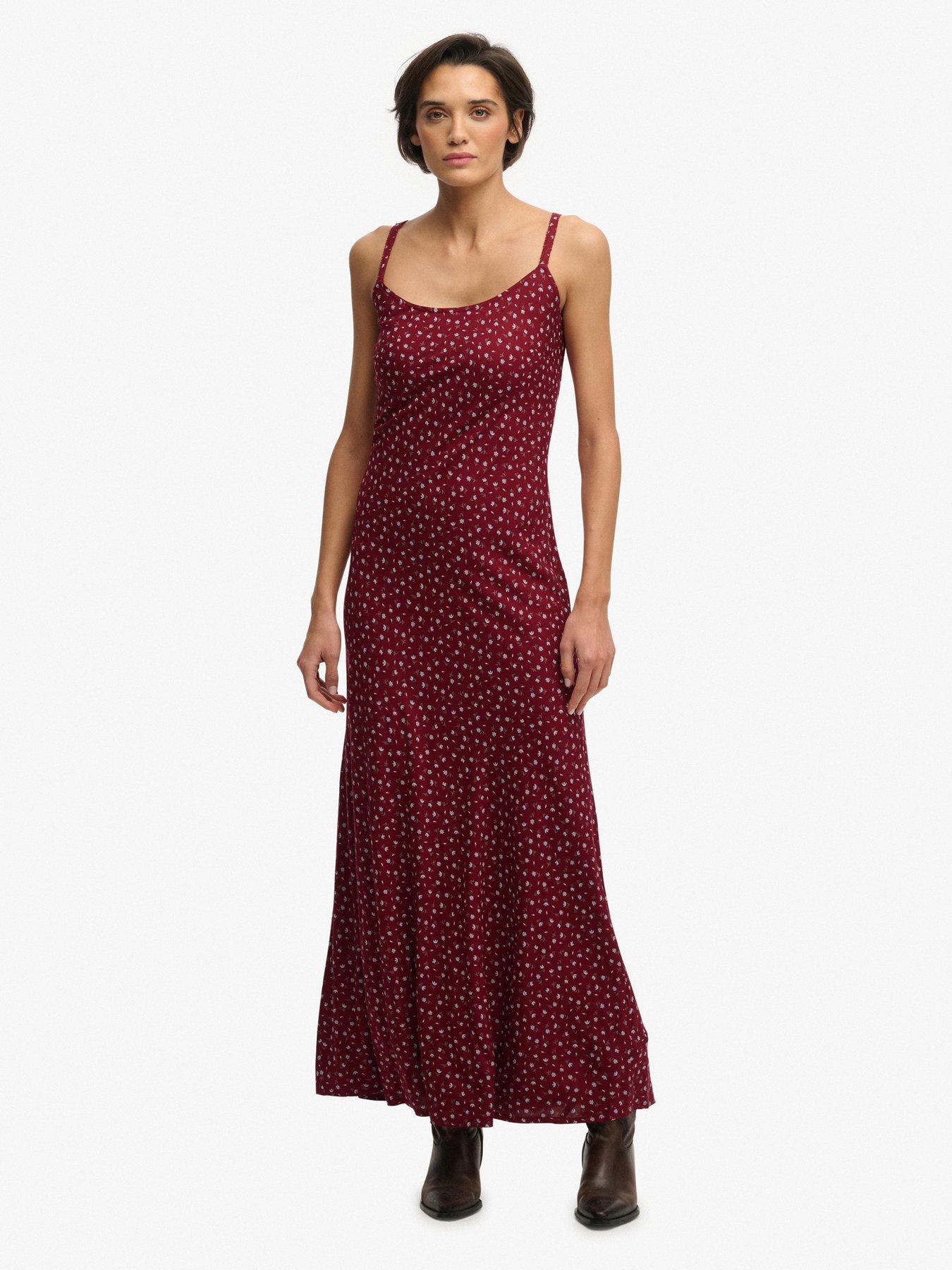 Image 1 of 7 of Superdry Printed Cami Maxi Dress