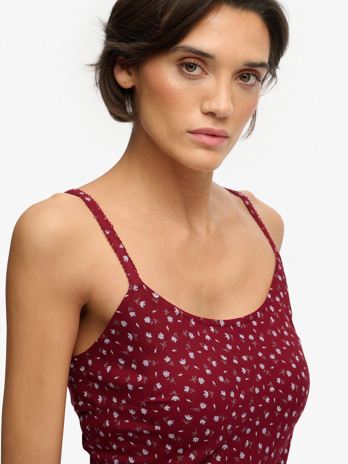 Image 6 of 7 of Superdry Printed Cami Maxi Dress