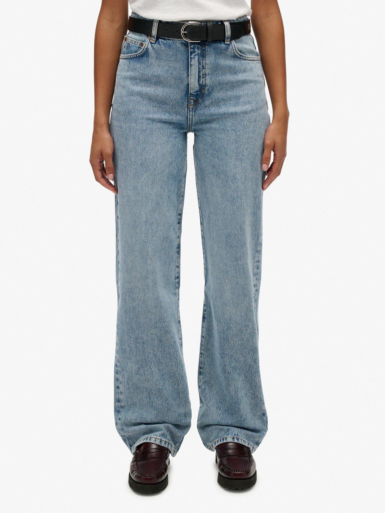 Image 1 of 6 of Superdry High Rise Wide Leg Jean