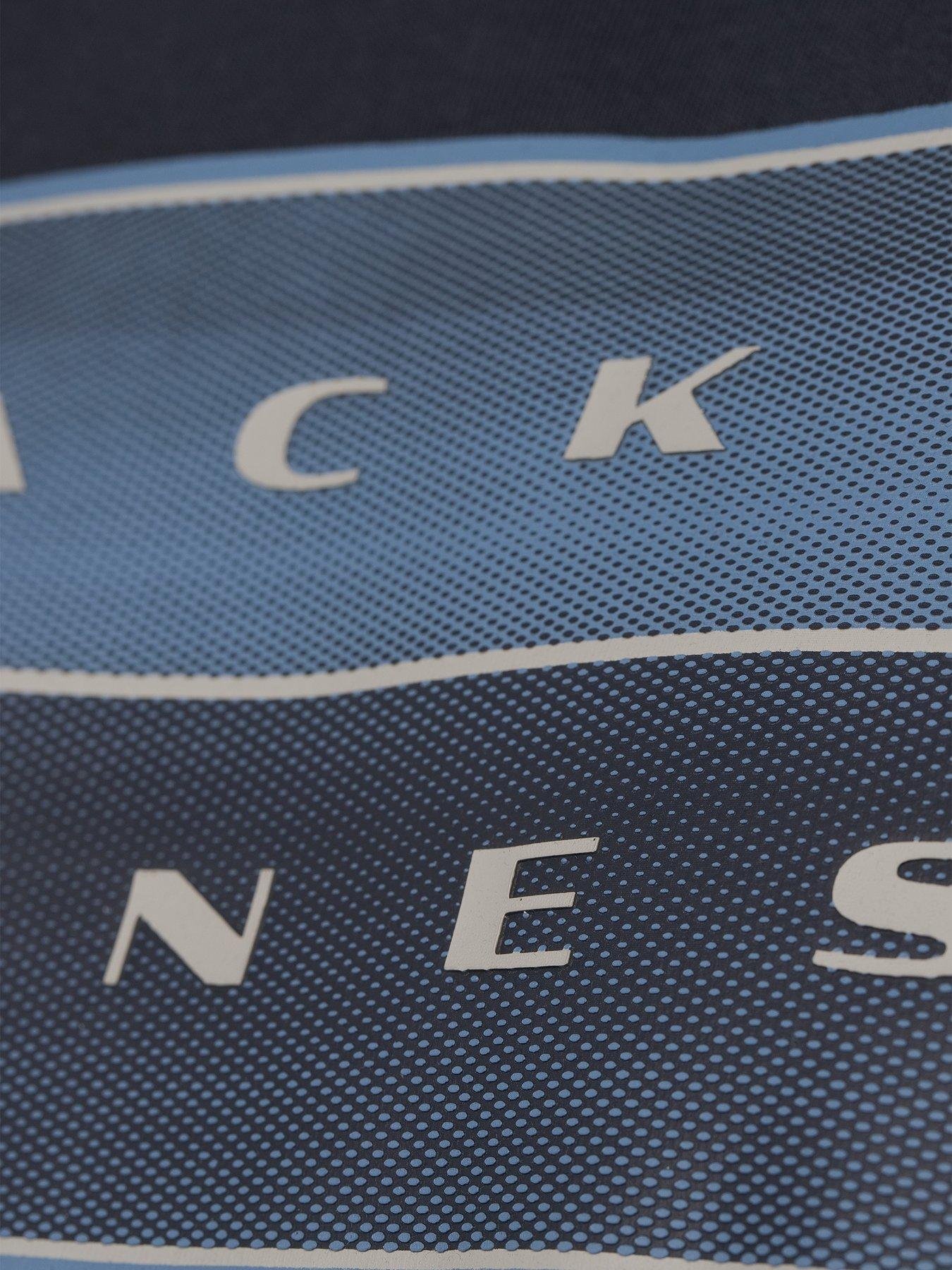 Image 4 of 5 of Jack & Jones Mens Big &amp; Tall Logo Chest Print Hoodie - Outer Space