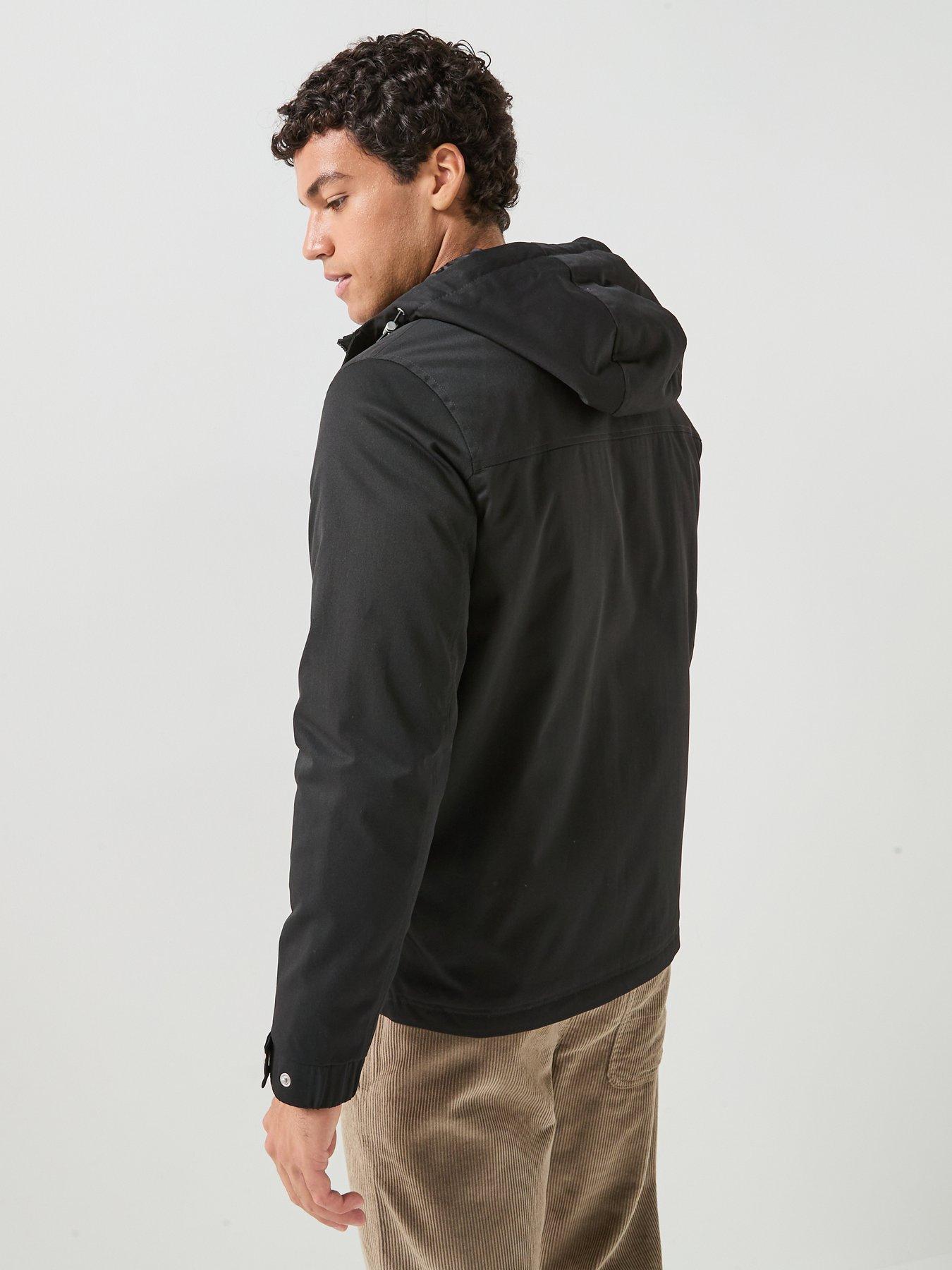 Image 2 of 6 of Jack & Jones Wolf Parka - Black