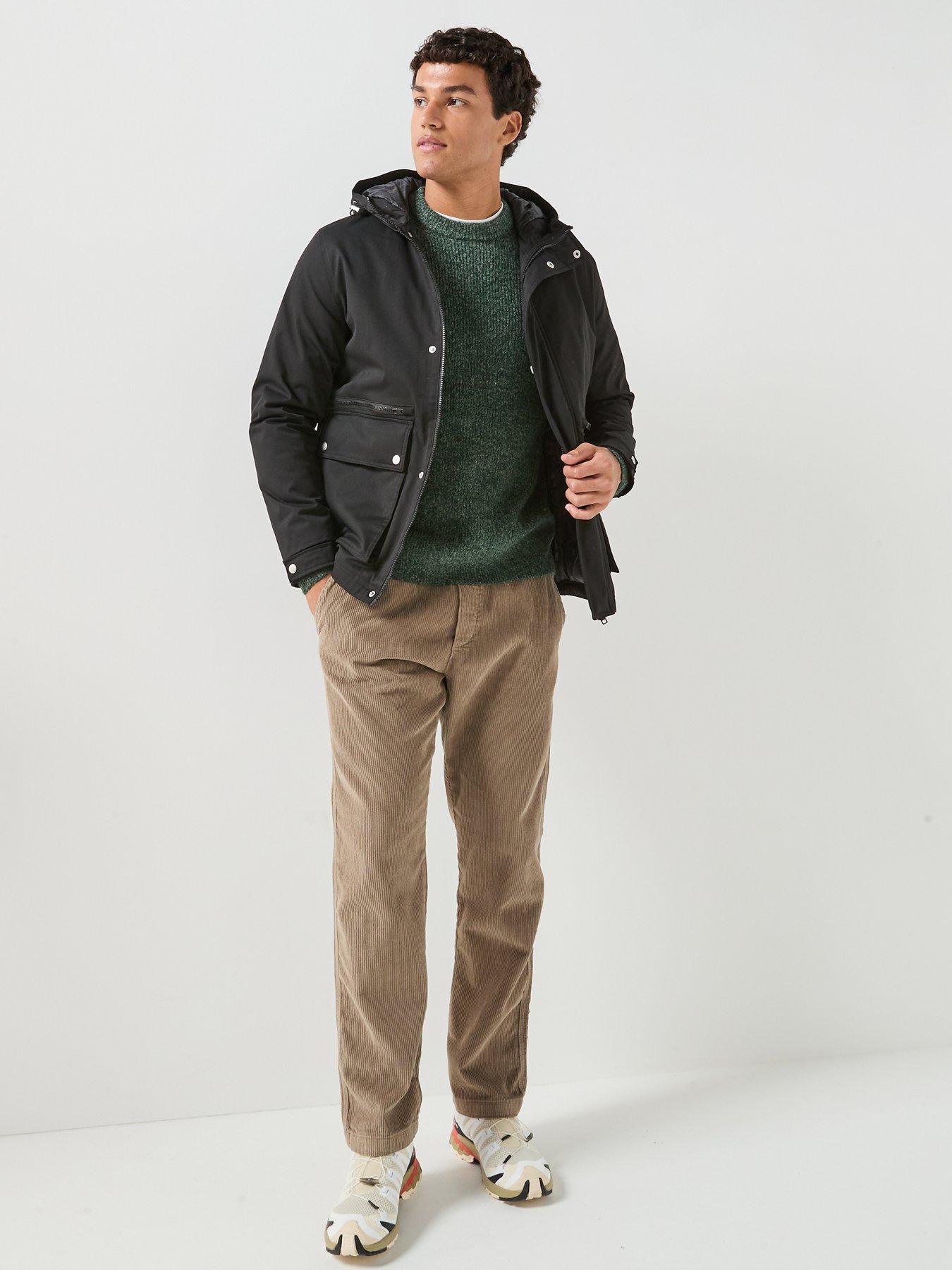 Image 3 of 6 of Jack & Jones Wolf Parka - Black
