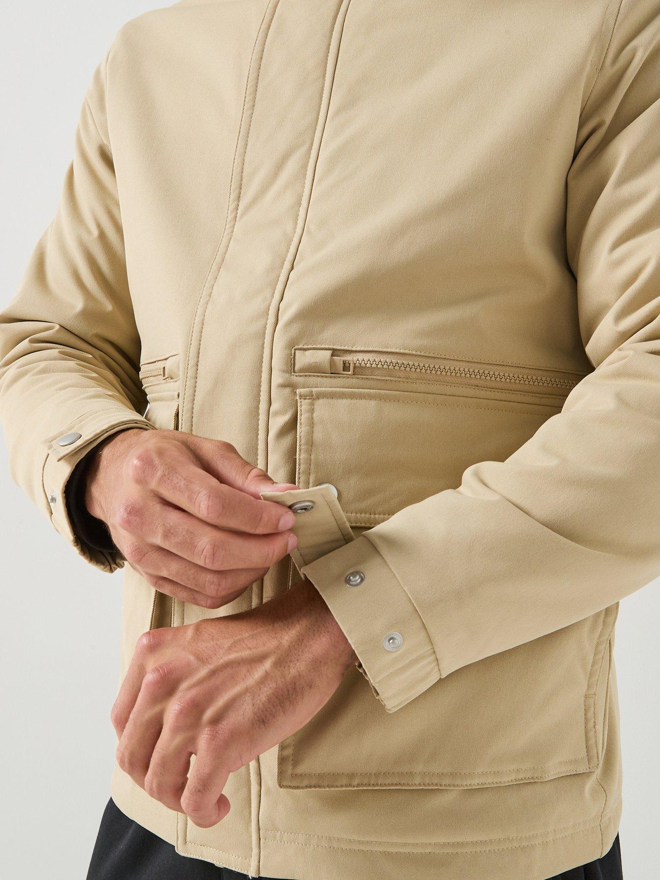 Image 4 of 6 of Jack & Jones Men's Wolf Parka Jacket - Beige