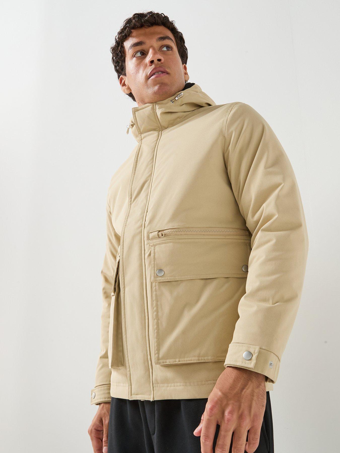 Image 5 of 6 of Jack & Jones Men's Wolf Parka Jacket - Beige