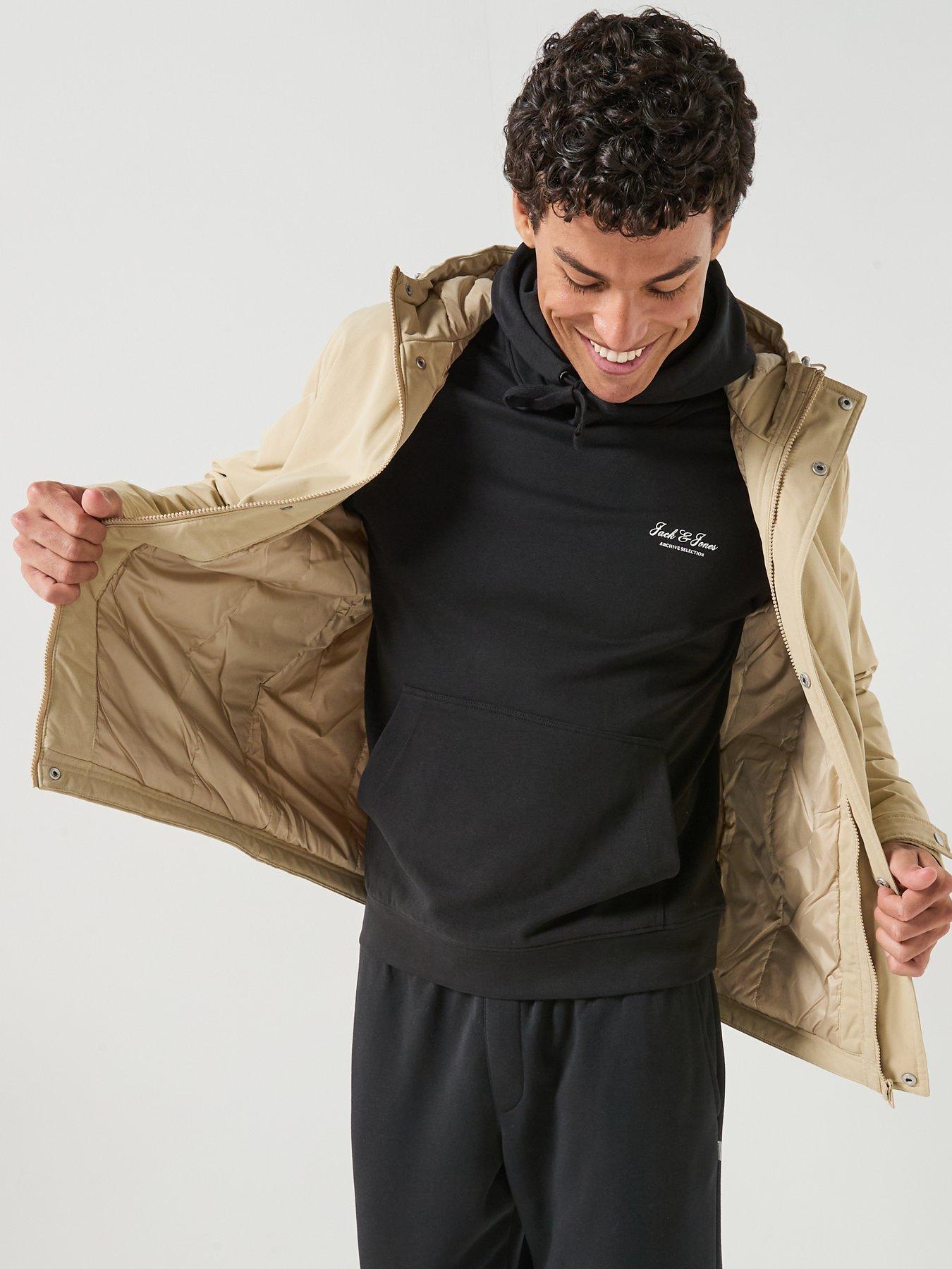 Image 6 of 6 of Jack & Jones Men's Wolf Parka Jacket - Beige