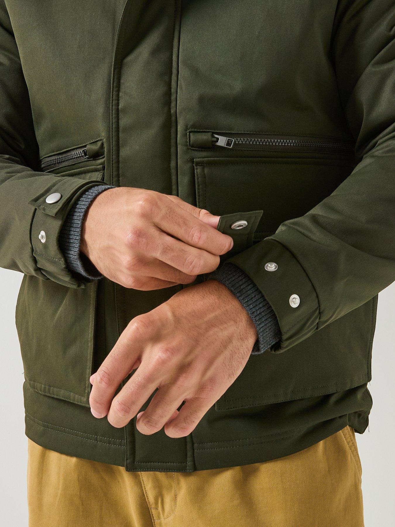 Image 4 of 6 of Jack & Jones Wolf Parka - Rosin
