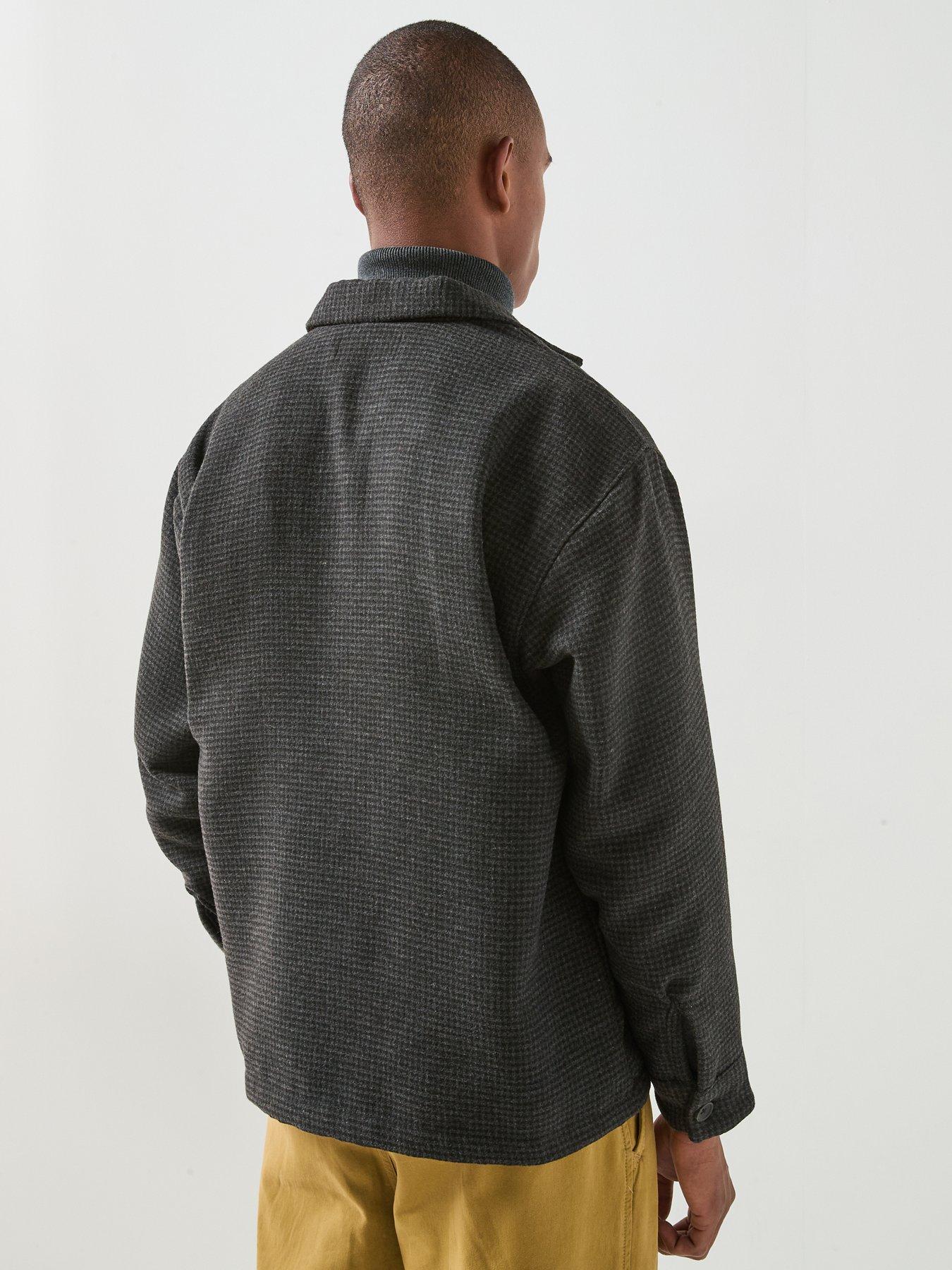 Image 2 of 6 of Jack & Jones Men's Soho Ollie Long Sleeve Overshirt - Black