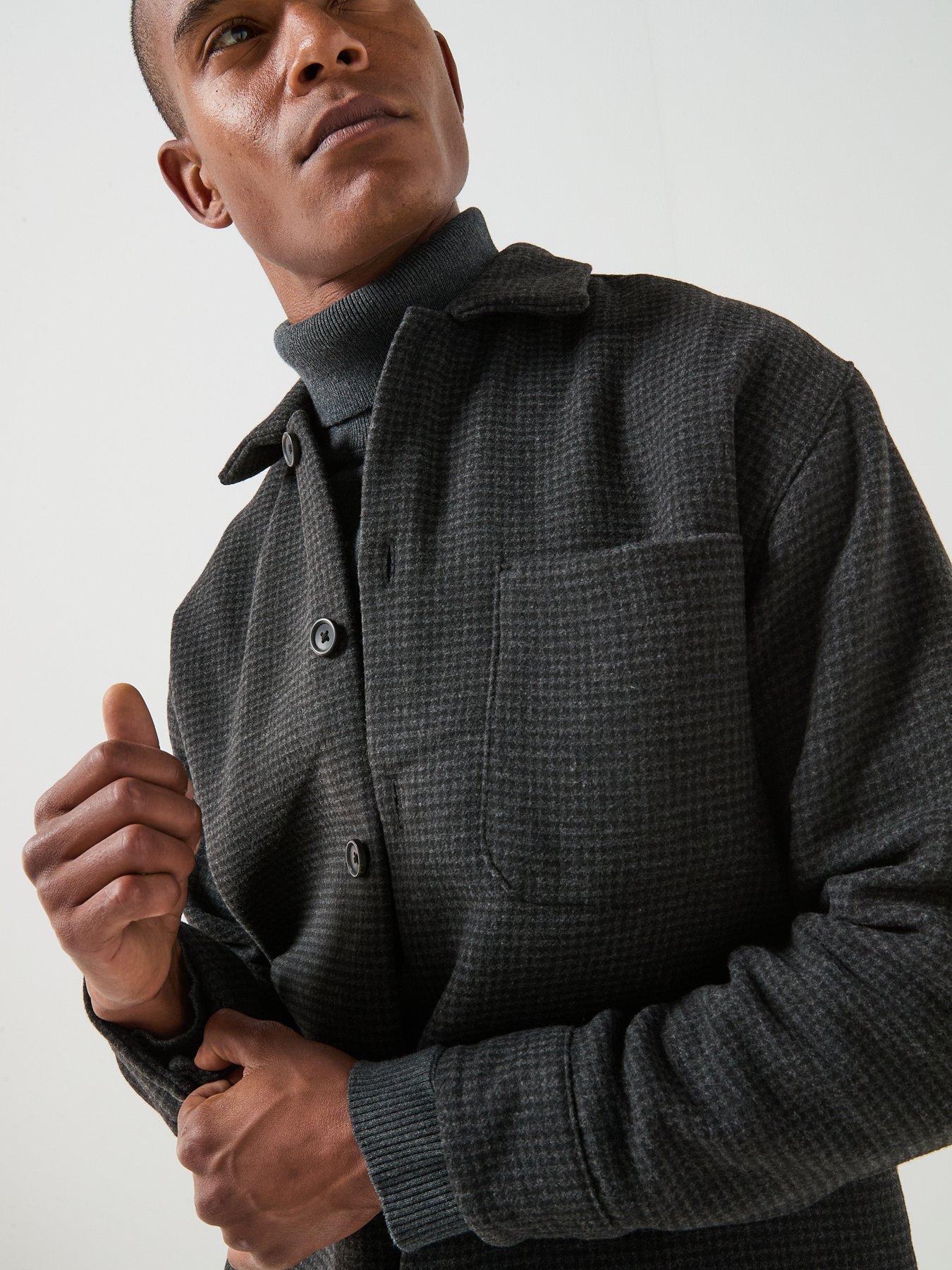 Image 4 of 6 of Jack & Jones Men's Soho Ollie Long Sleeve Overshirt - Black