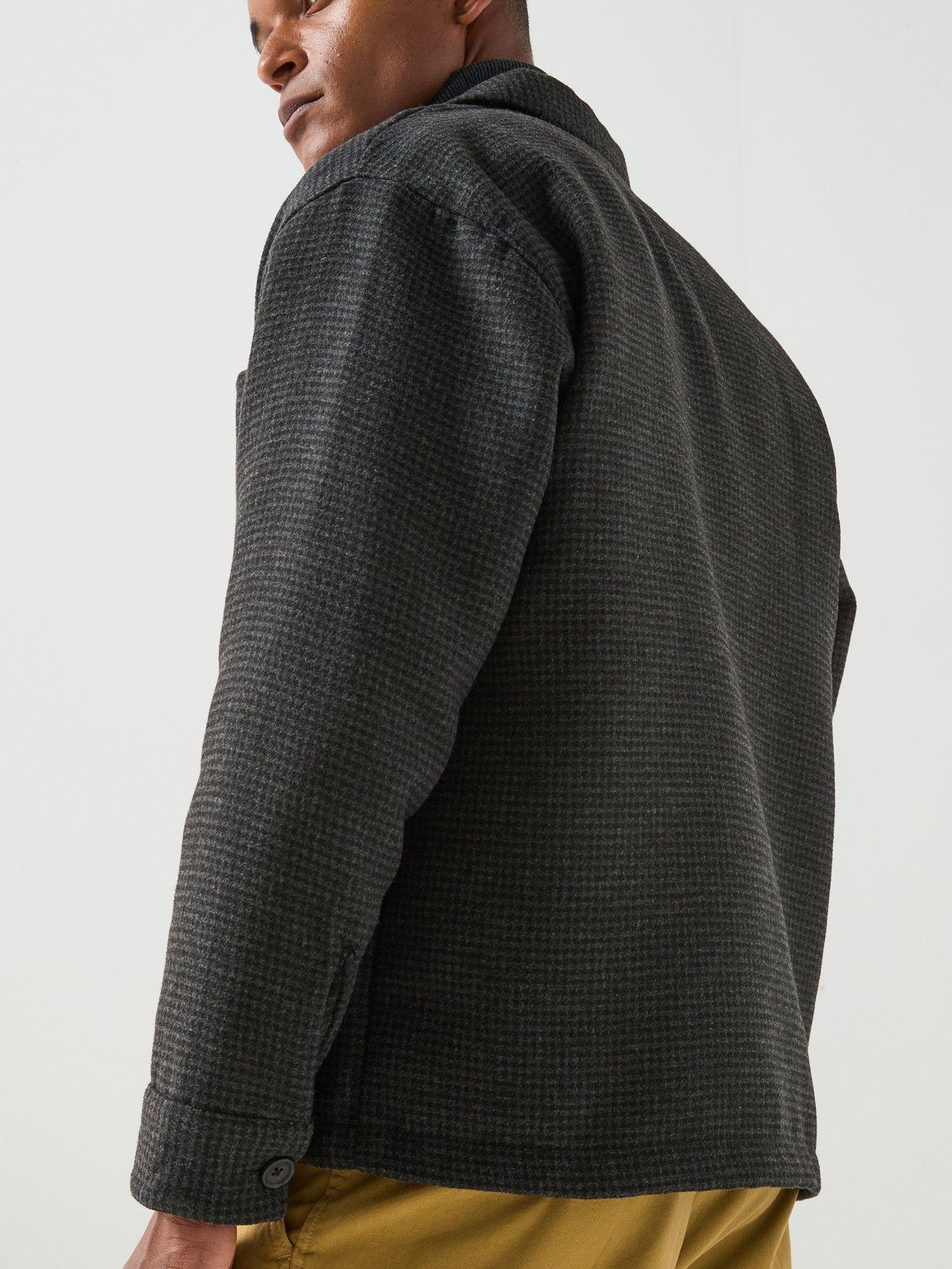 Image 6 of 6 of Jack & Jones Men's Soho Ollie Long Sleeve Overshirt - Black