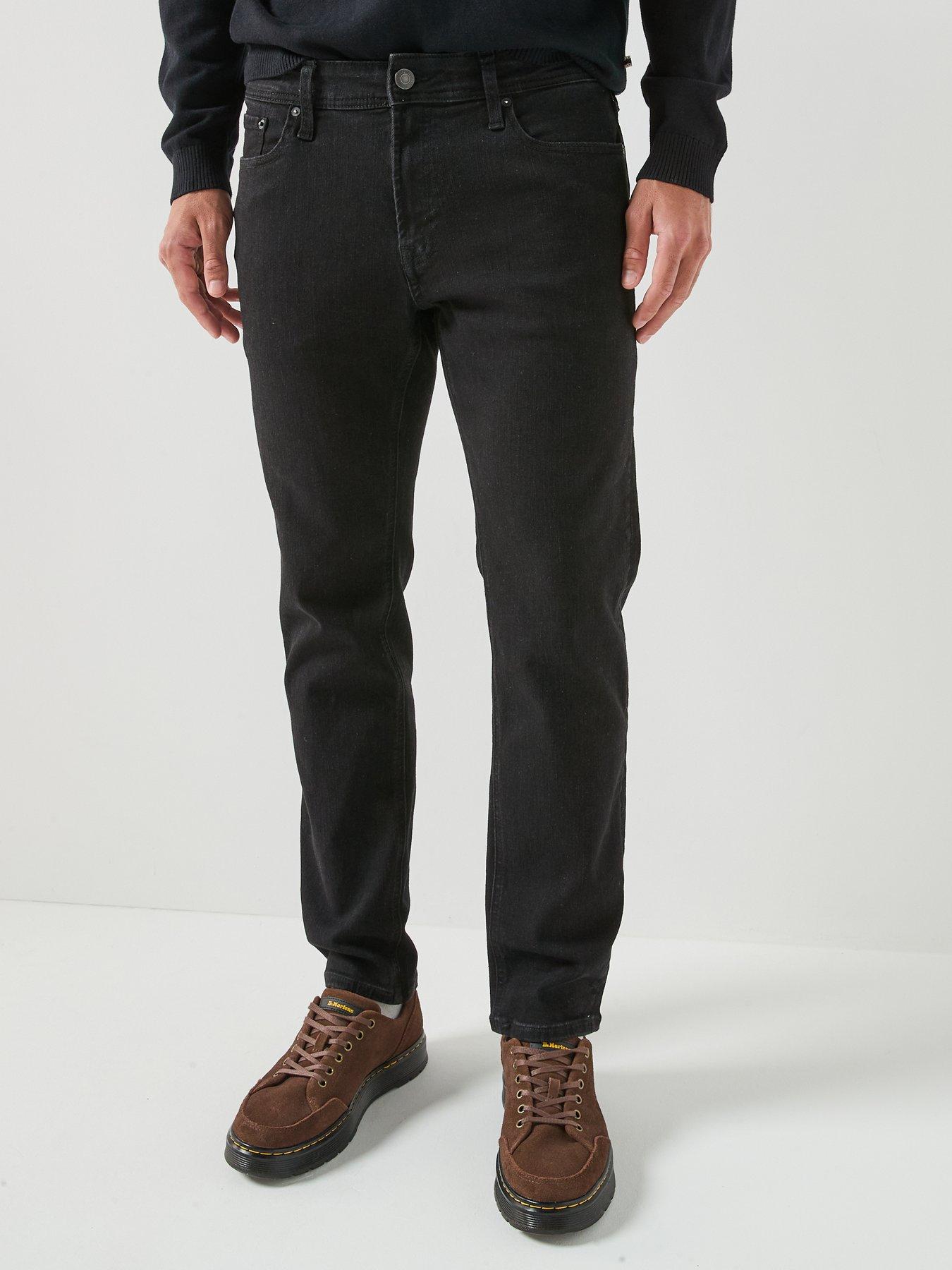 Jack & Jones Mike Tapered Fit Jeans - Black Denim