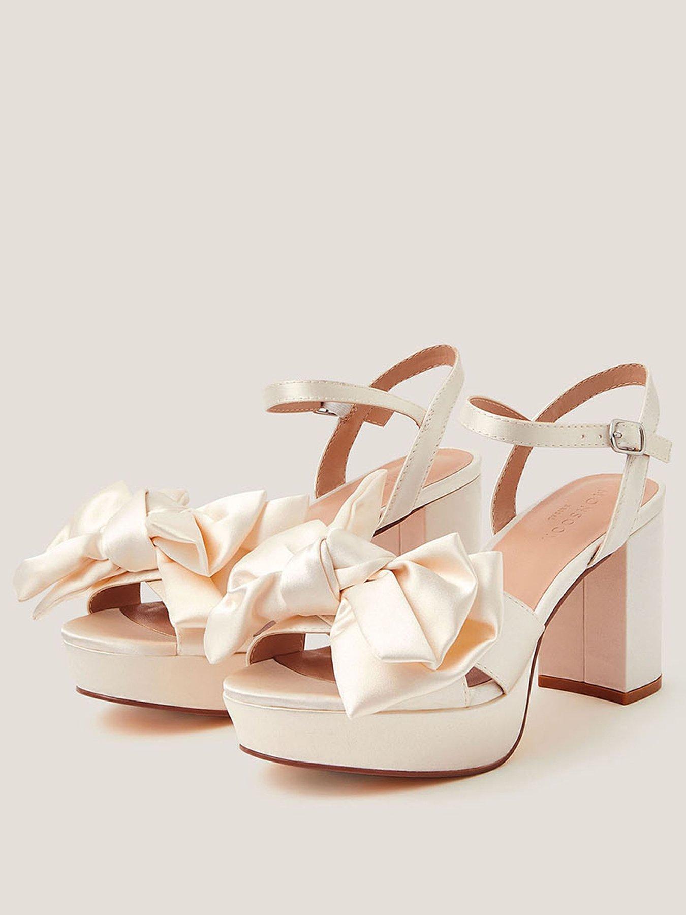 Image 2 of 3 of Monsoon Alan Satin Platform Heels