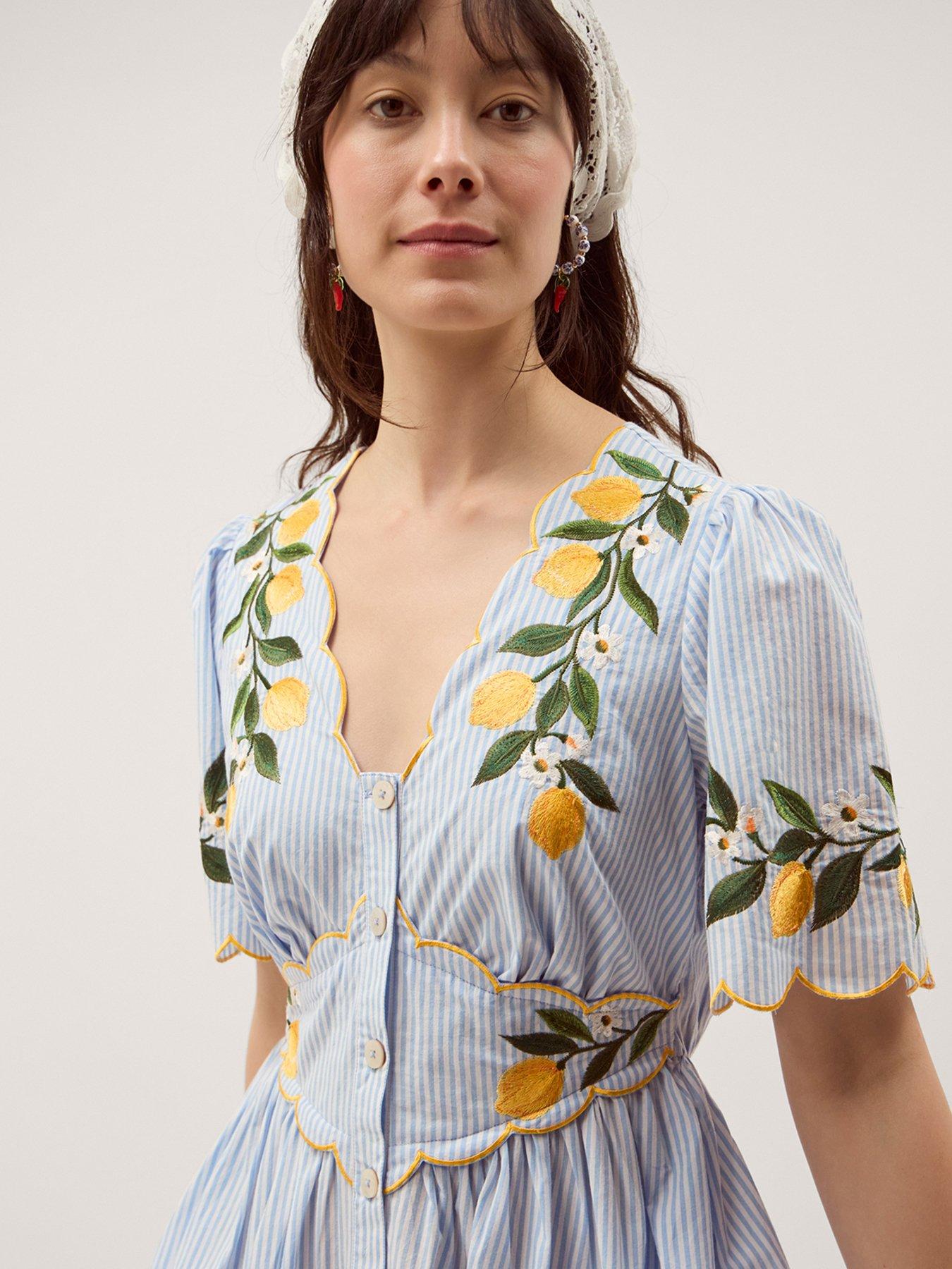 Image 3 of 5 of Monsoon Marisol Emb Dress
