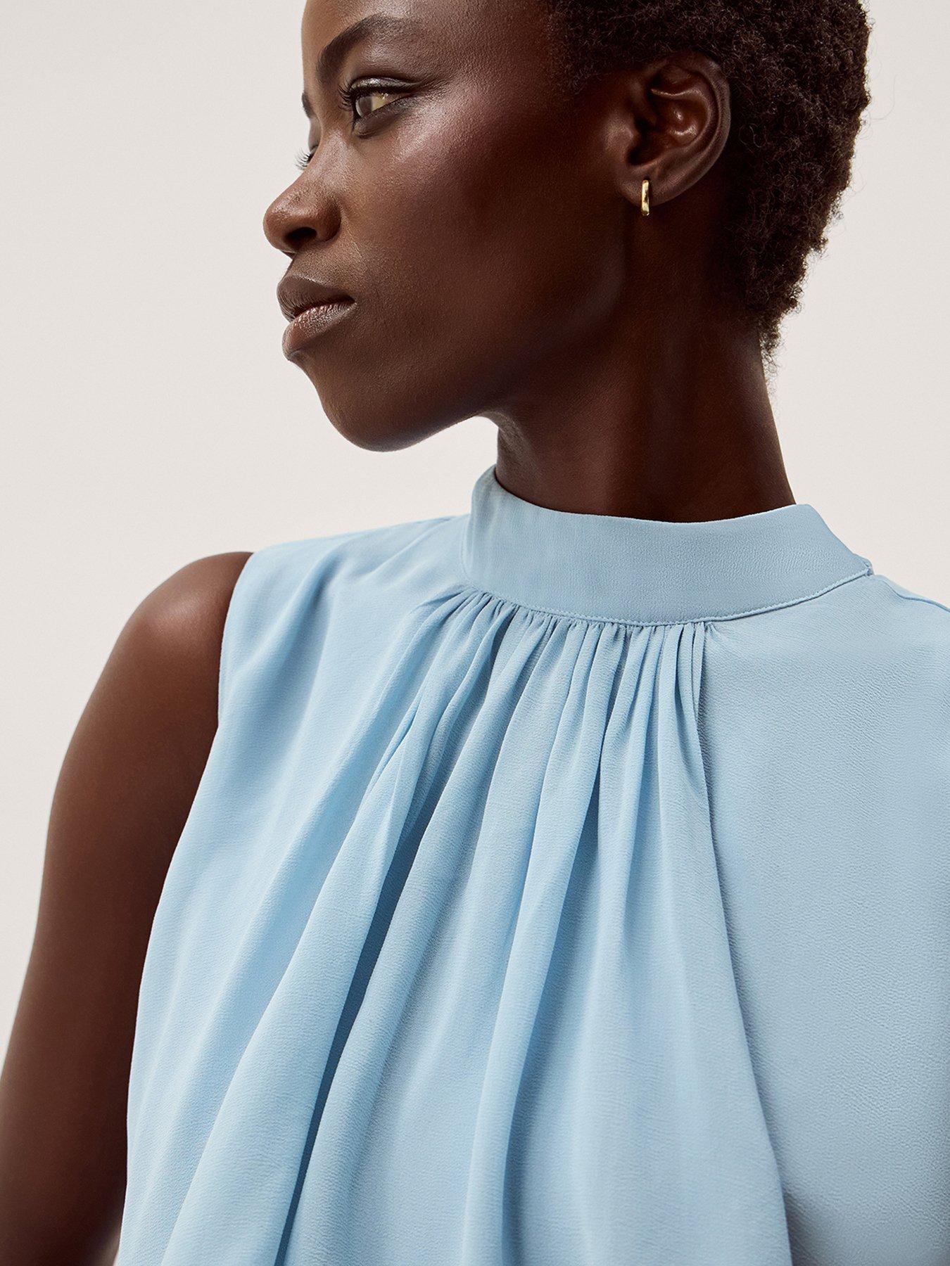 Image 4 of 5 of Monsoon Elle Tiered Dress - Blue