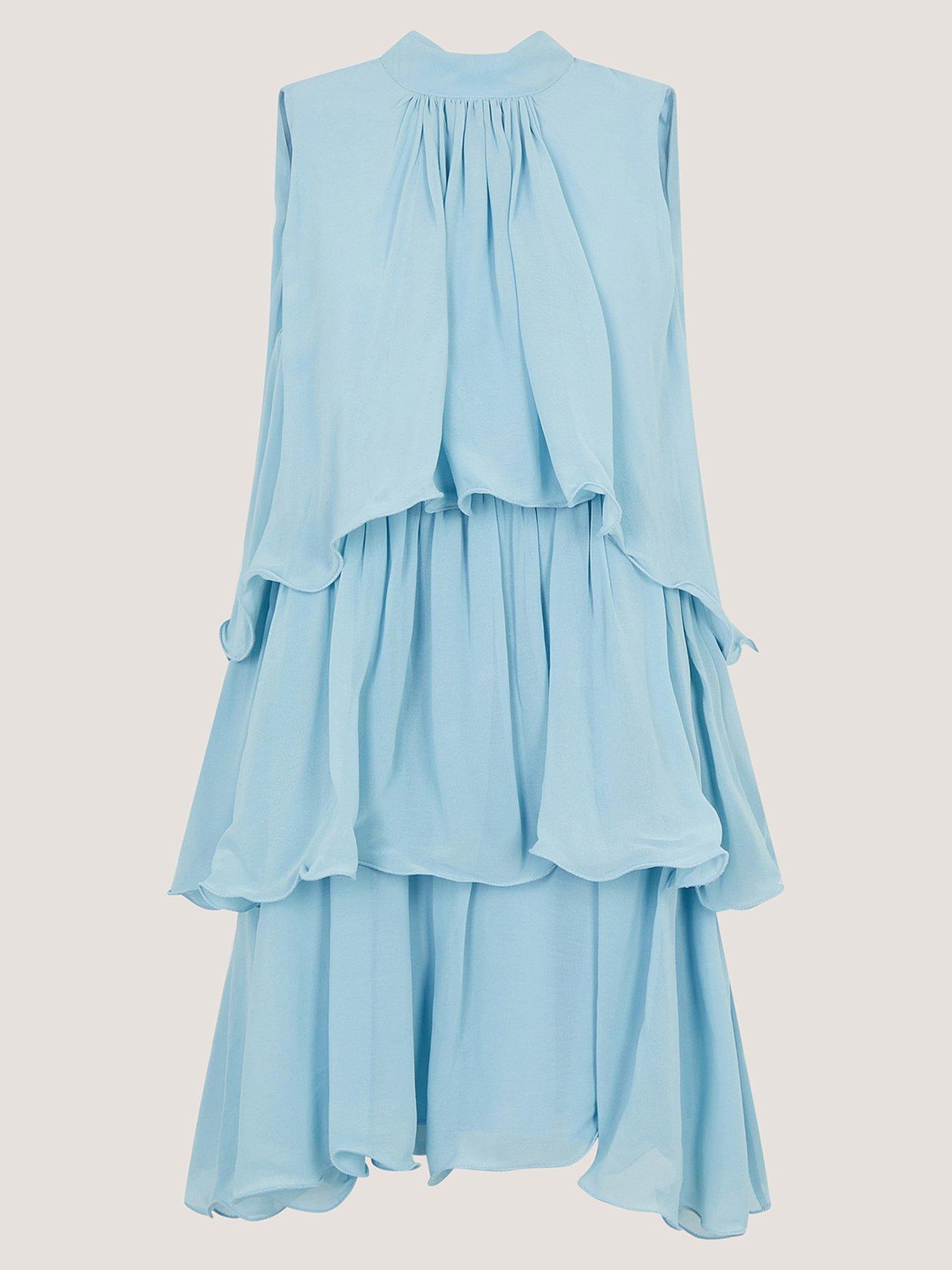 Image 5 of 5 of Monsoon Elle Tiered Dress - Blue