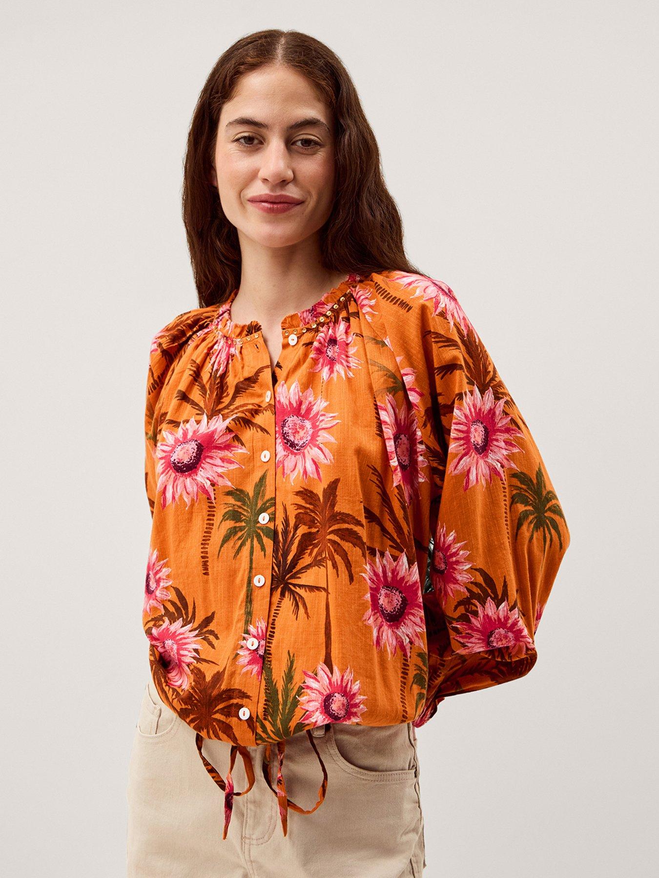  image of monsoon-fallon-print-top