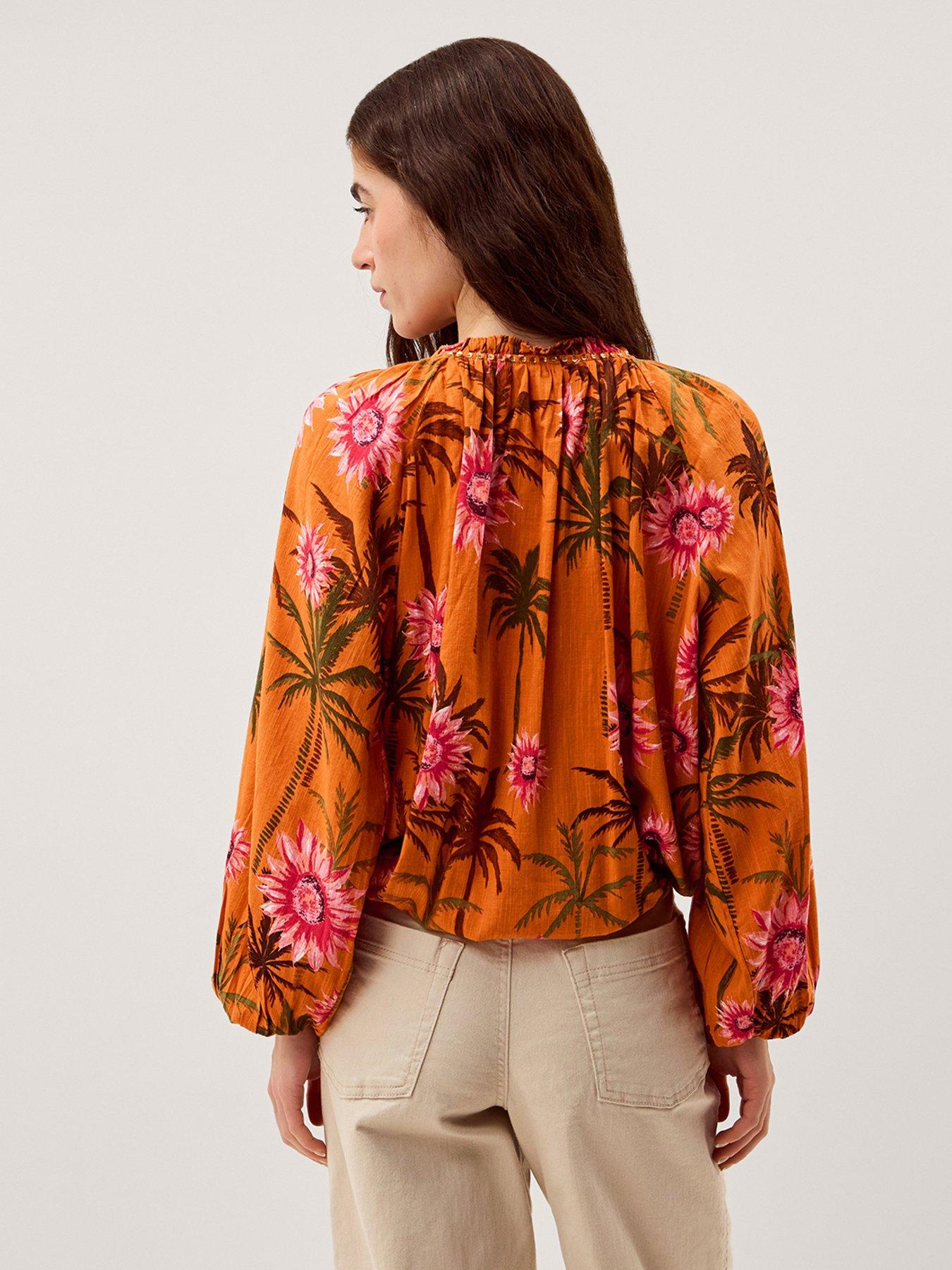 image of monsoon-fallon-print-top