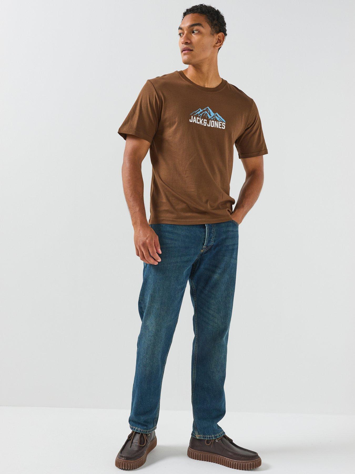Image 3 of 6 of Jack & Jones Men's Roche Mountain Graphic T-Shirt - Brown