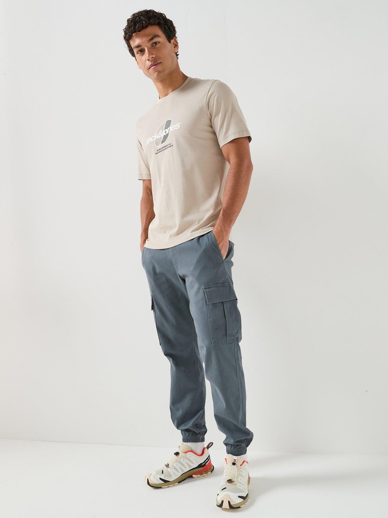 Jack & Jones Kane Dylan Cuffed Cargo Pants - Turbulence