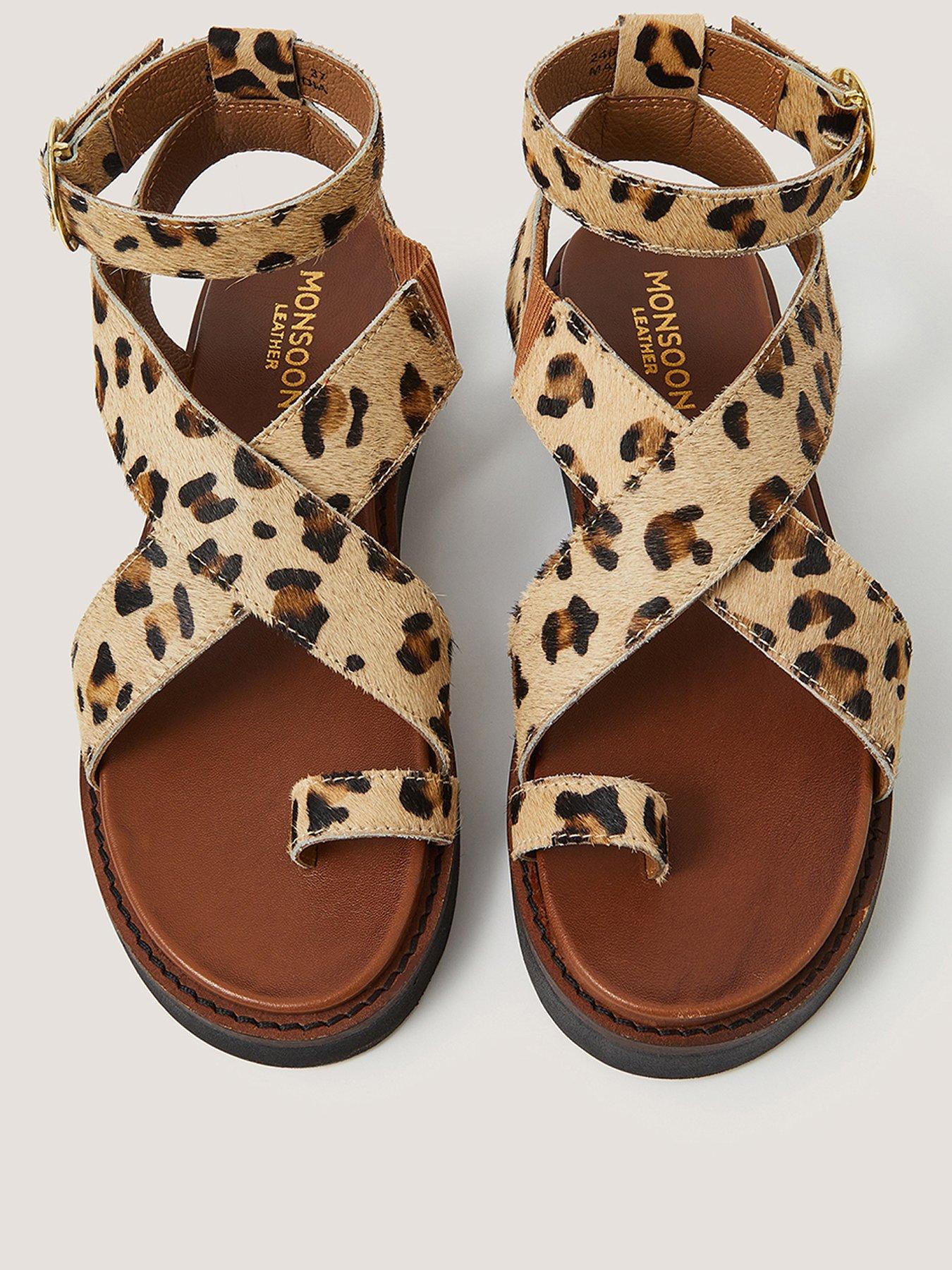 Image 2 of 3 of Monsoon Ivy Leopard Sandal