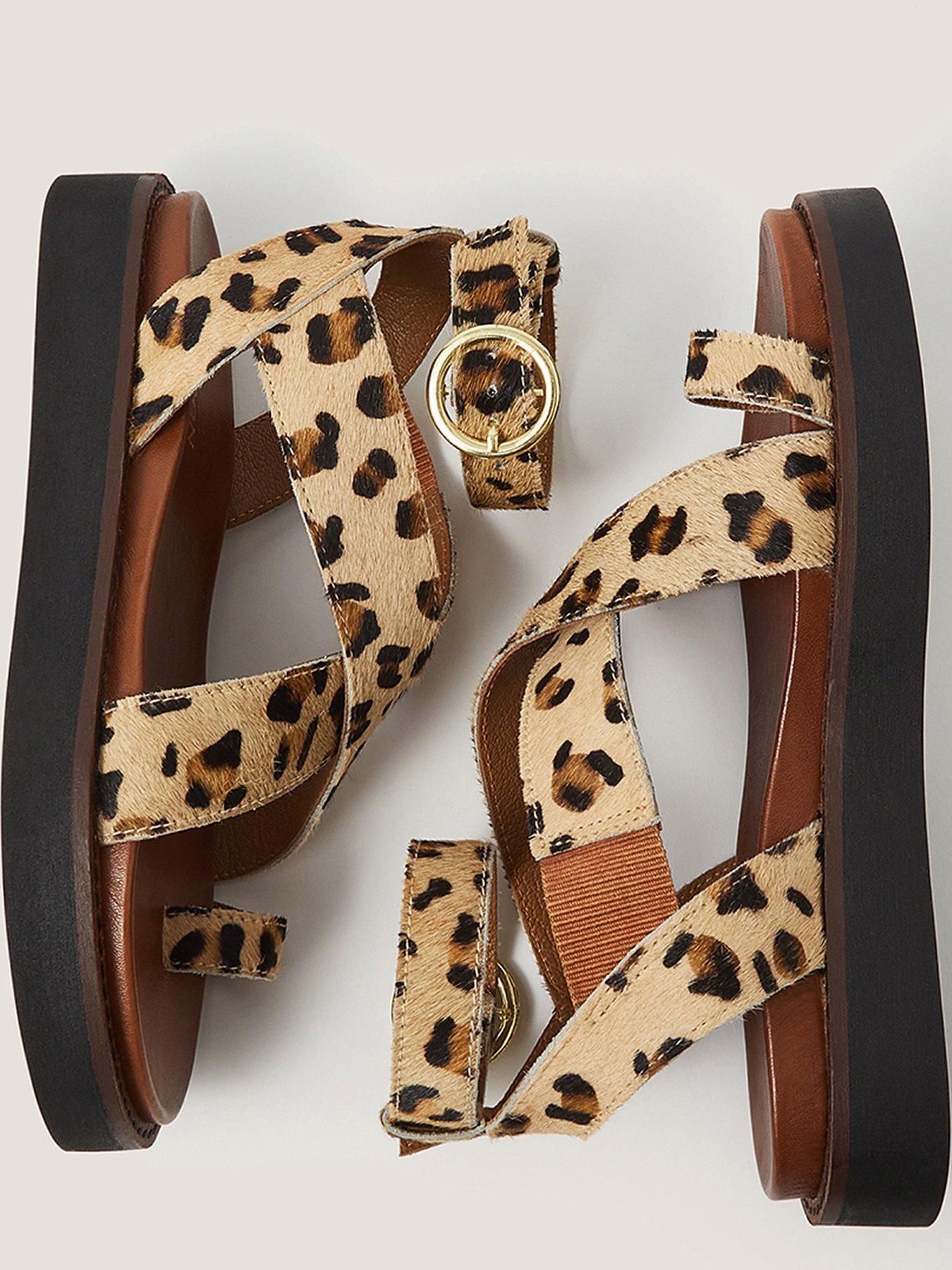 Image 3 of 3 of Monsoon Ivy Leopard Sandal
