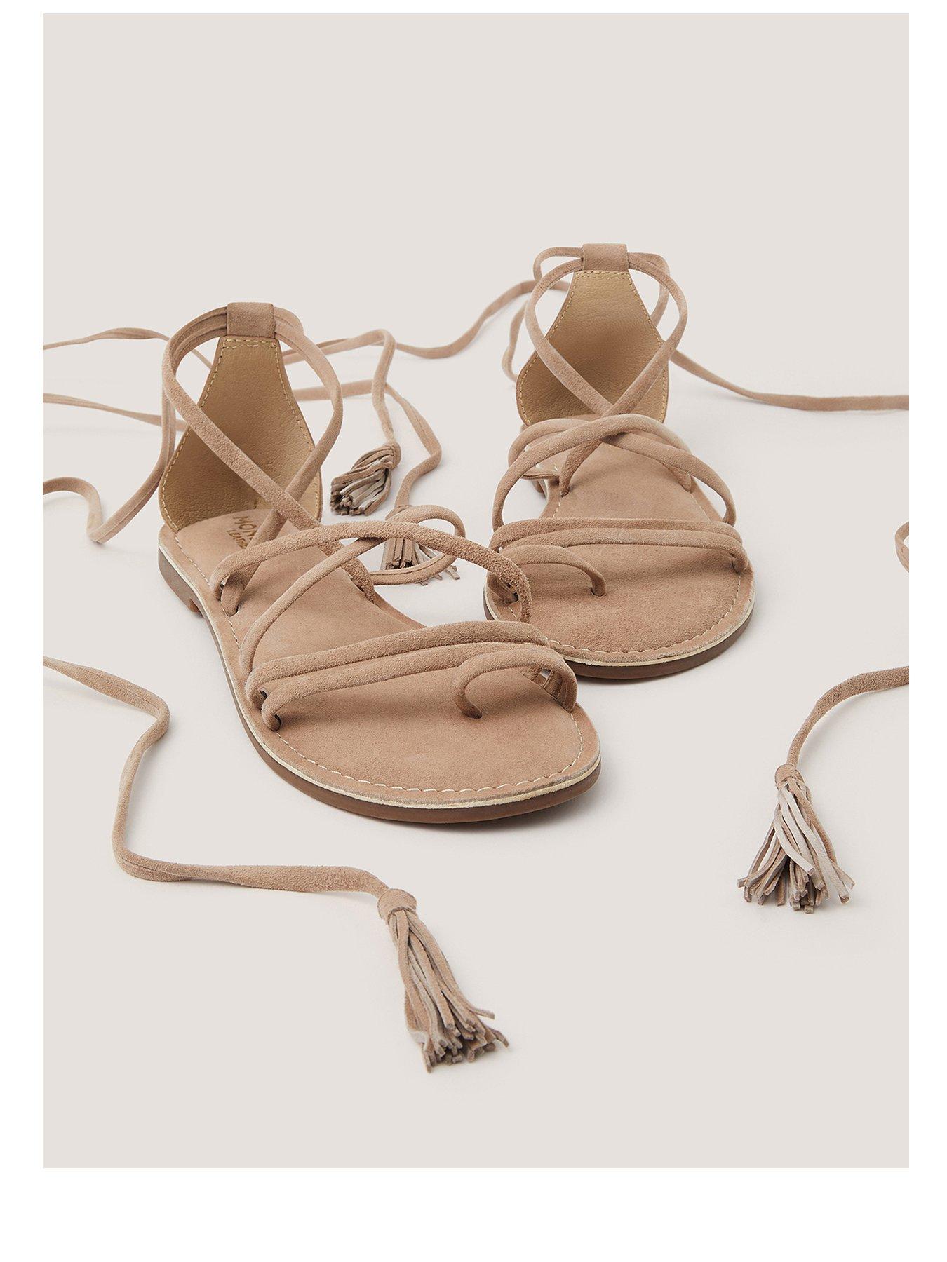 Image 2 of 3 of Monsoon Gia Grecian Suede Sandal