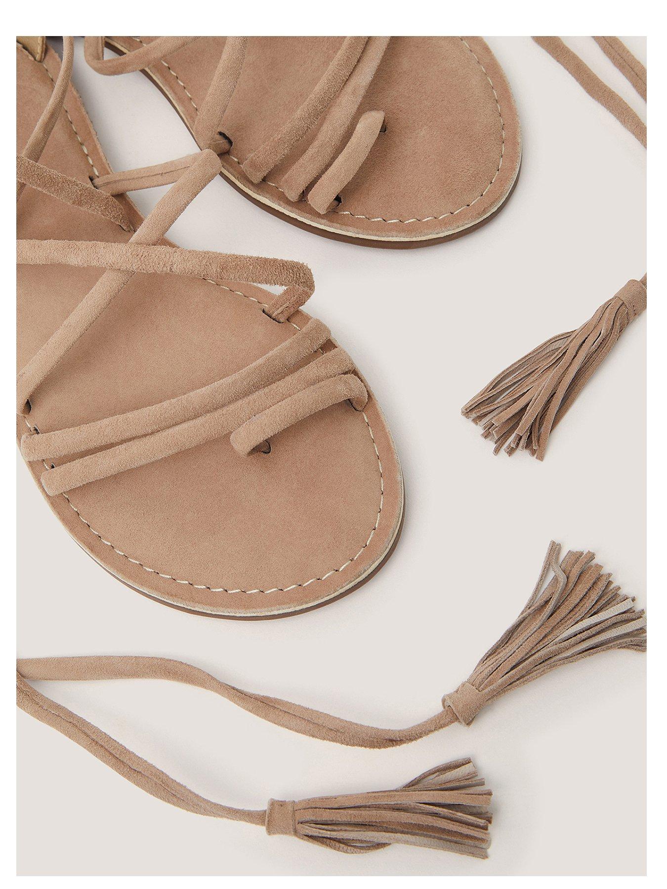 Image 3 of 3 of Monsoon Gia Grecian Suede Sandal