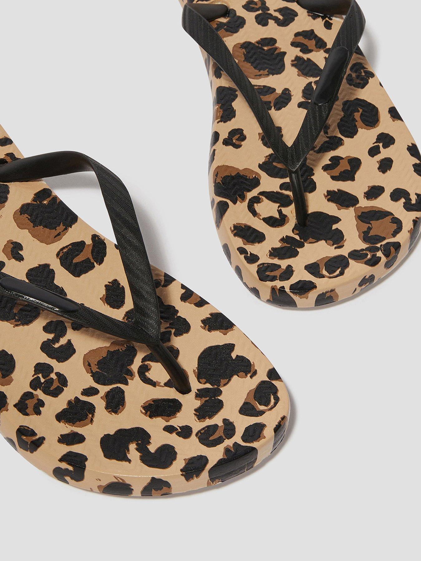 Image 3 of 3 of Monsoon Eva Leopard Flip Flop