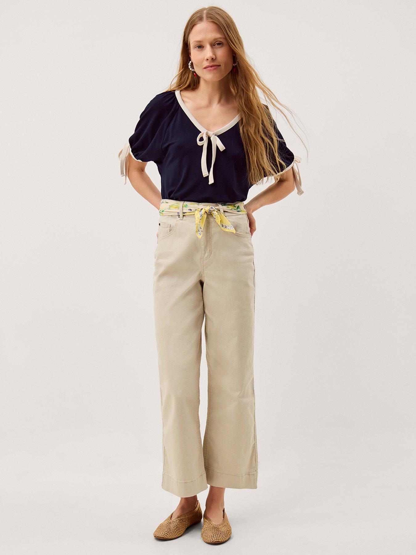 Image 3 of 5 of Monsoon Taylor Trim Jersey T-Shirt - Blue