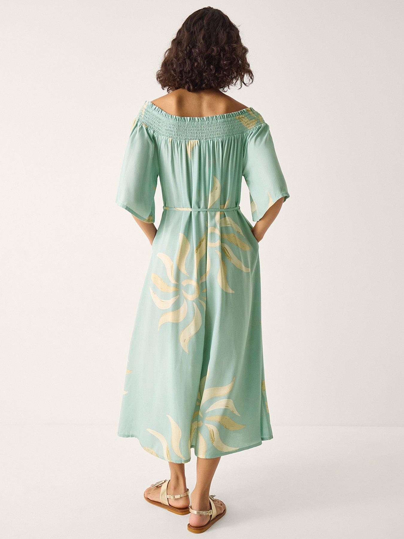 Image 2 of 6 of Monsoon Tashie Bardot Dress
