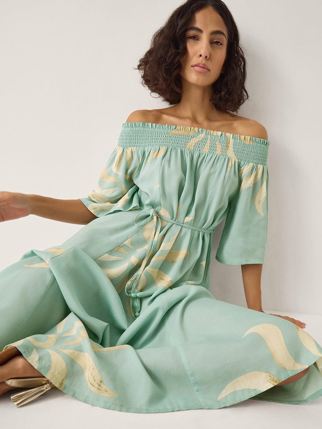 Image 3 of 6 of Monsoon Tashie Bardot Dress