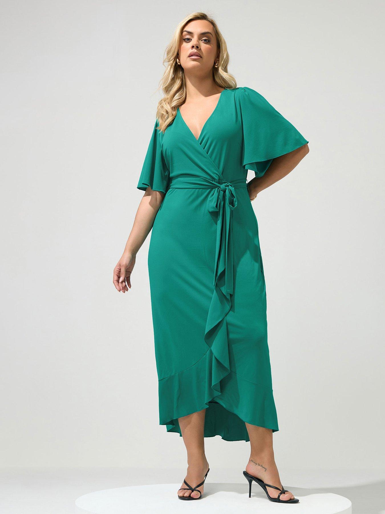 Image 1 of 4 of Yours Curve Ruffle Ity Dress