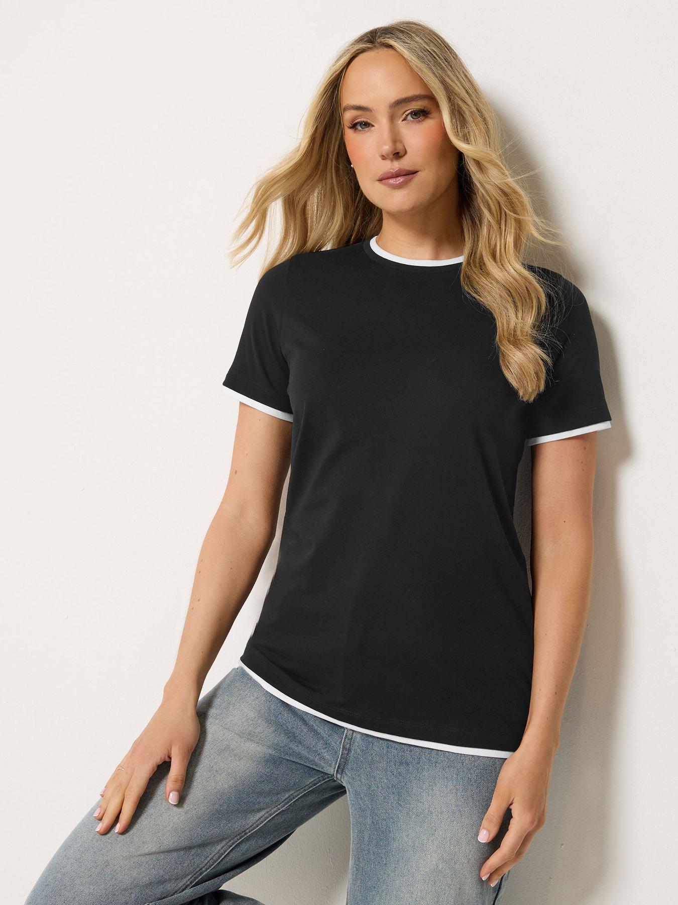 Long Tall Sally Layer T-Shirt - Black