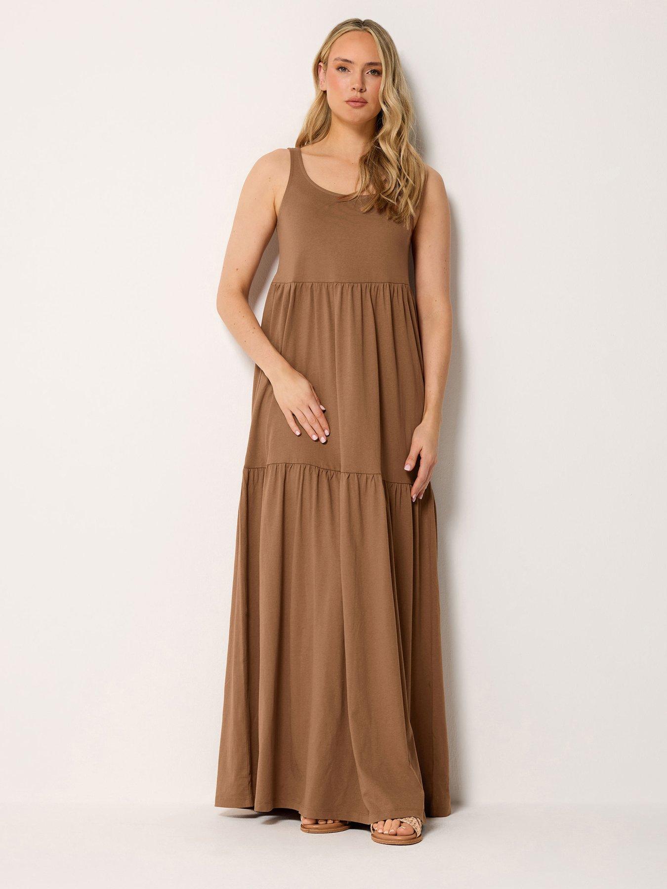 Long Tall Sally Tall Sleeveless Tiered Maxi Dress