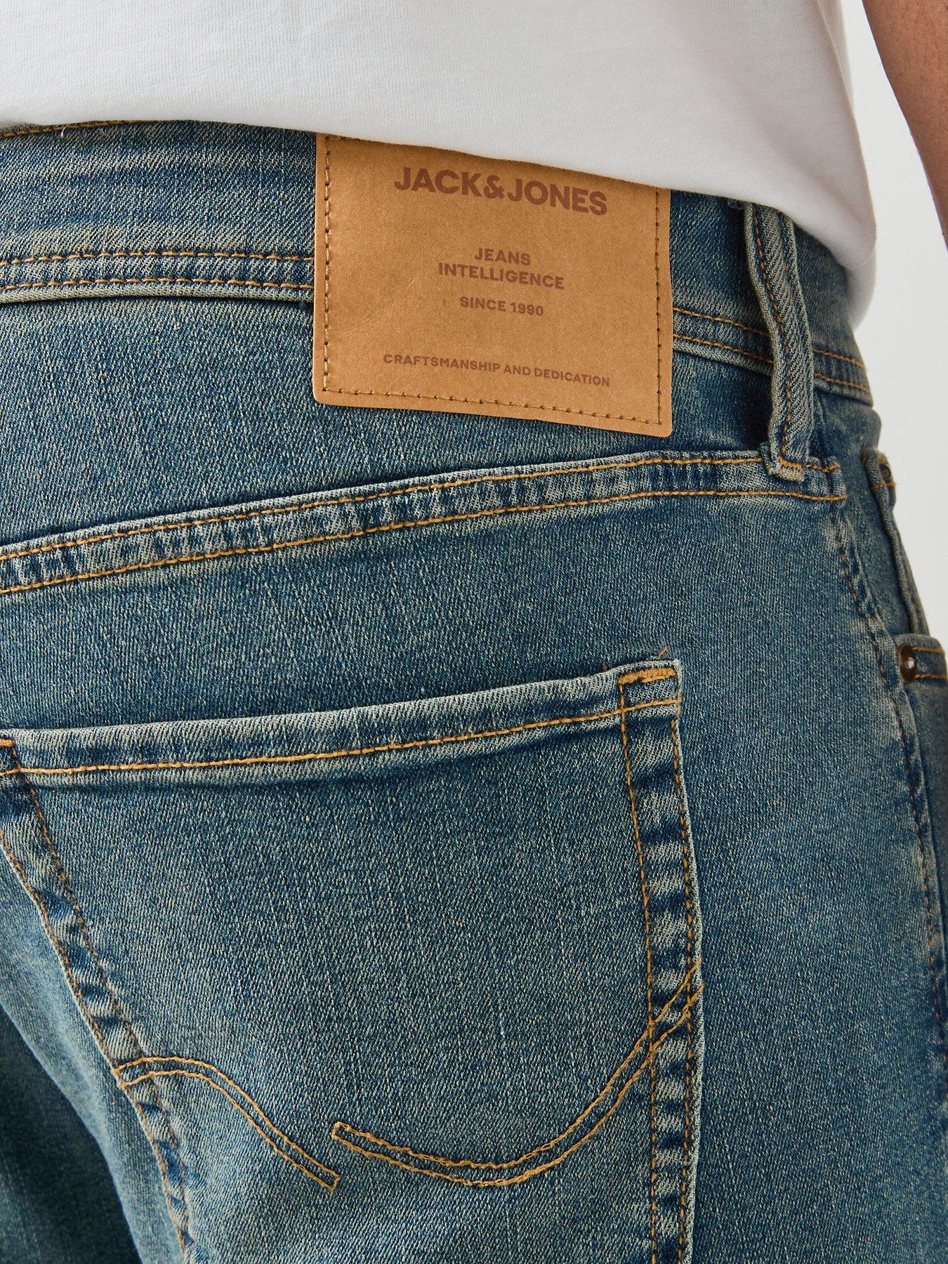 Image 4 of 6 of Jack & Jones Glen Slim Fit Jeans - Blue