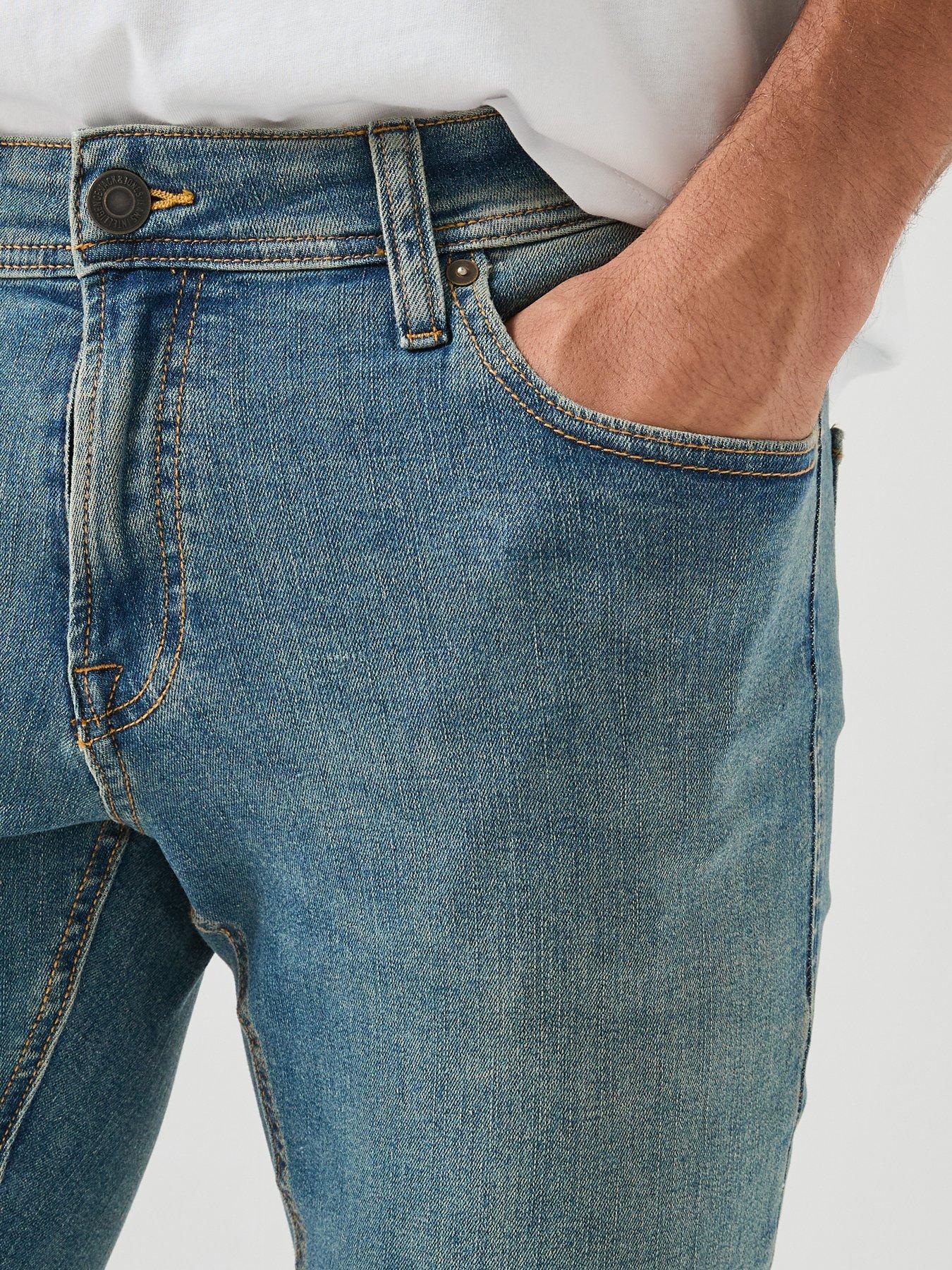 Image 6 of 6 of Jack & Jones Glen Slim Fit Jeans - Blue