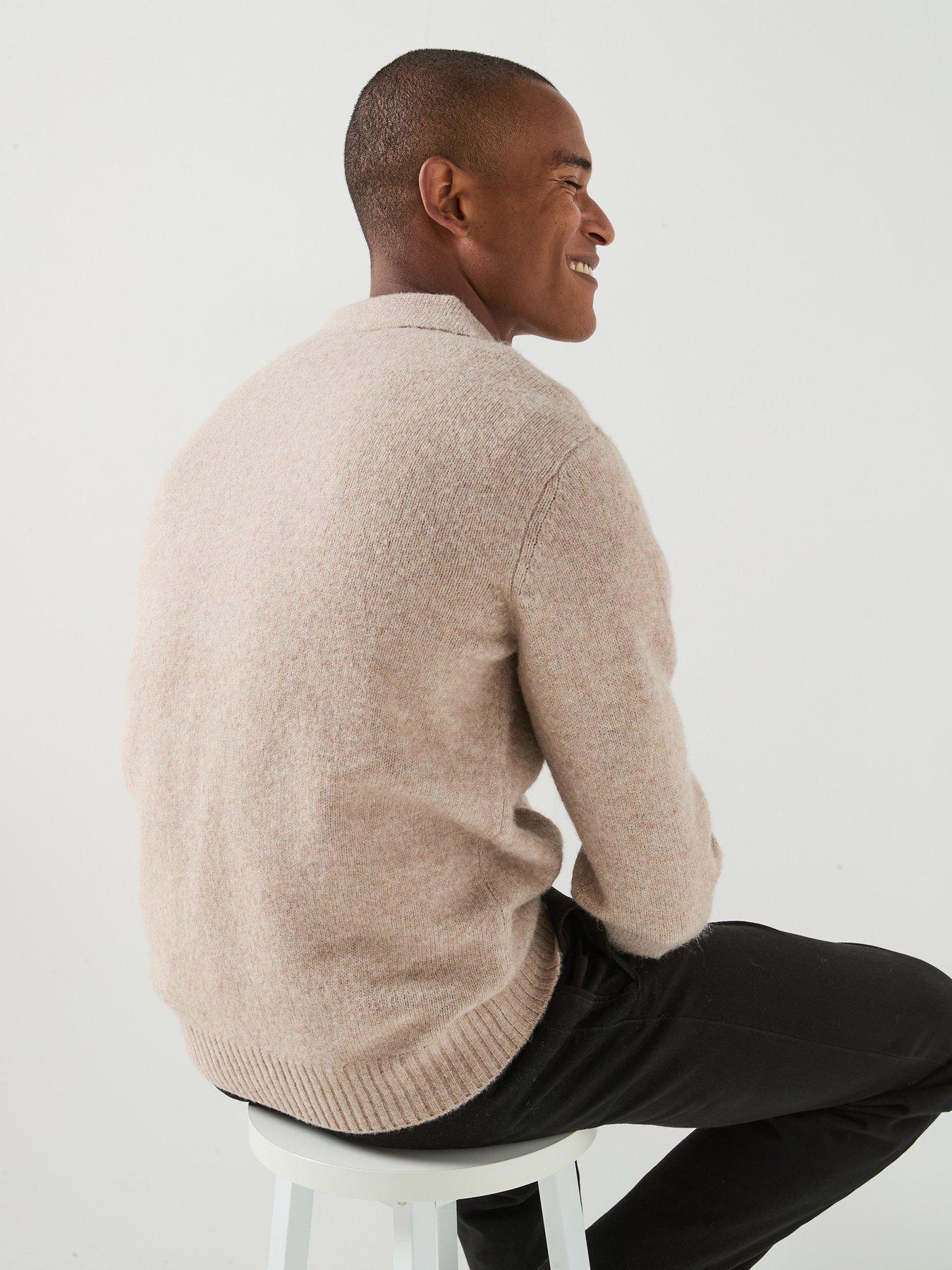 Image 2 of 6 of Jack & Jones Men's Soho Ollie Collared Button Through Cardigan - Atmosphere