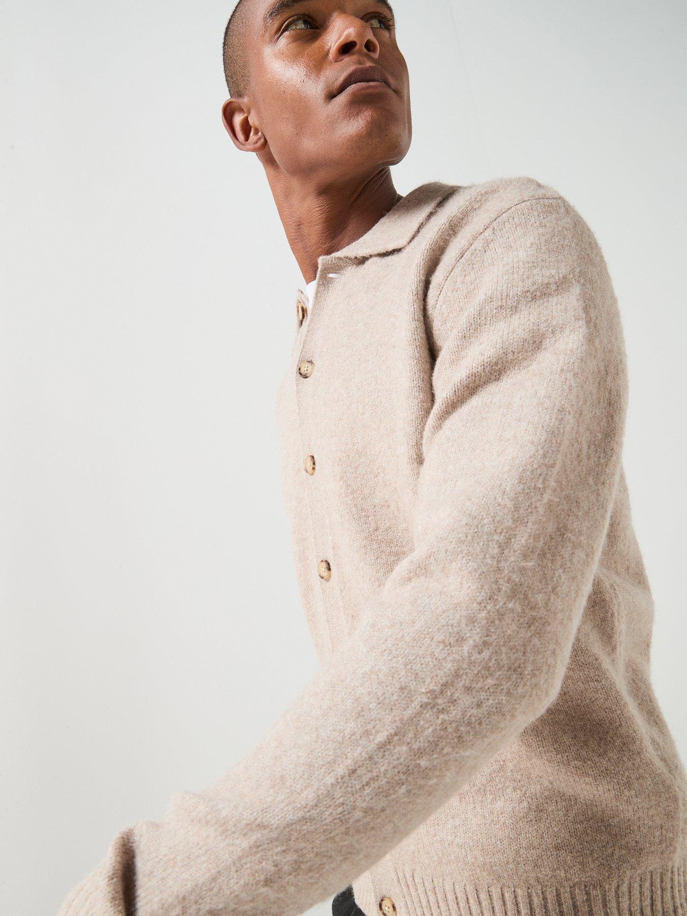 Image 6 of 6 of Jack & Jones Men's Soho Ollie Collared Button Through Cardigan - Atmosphere