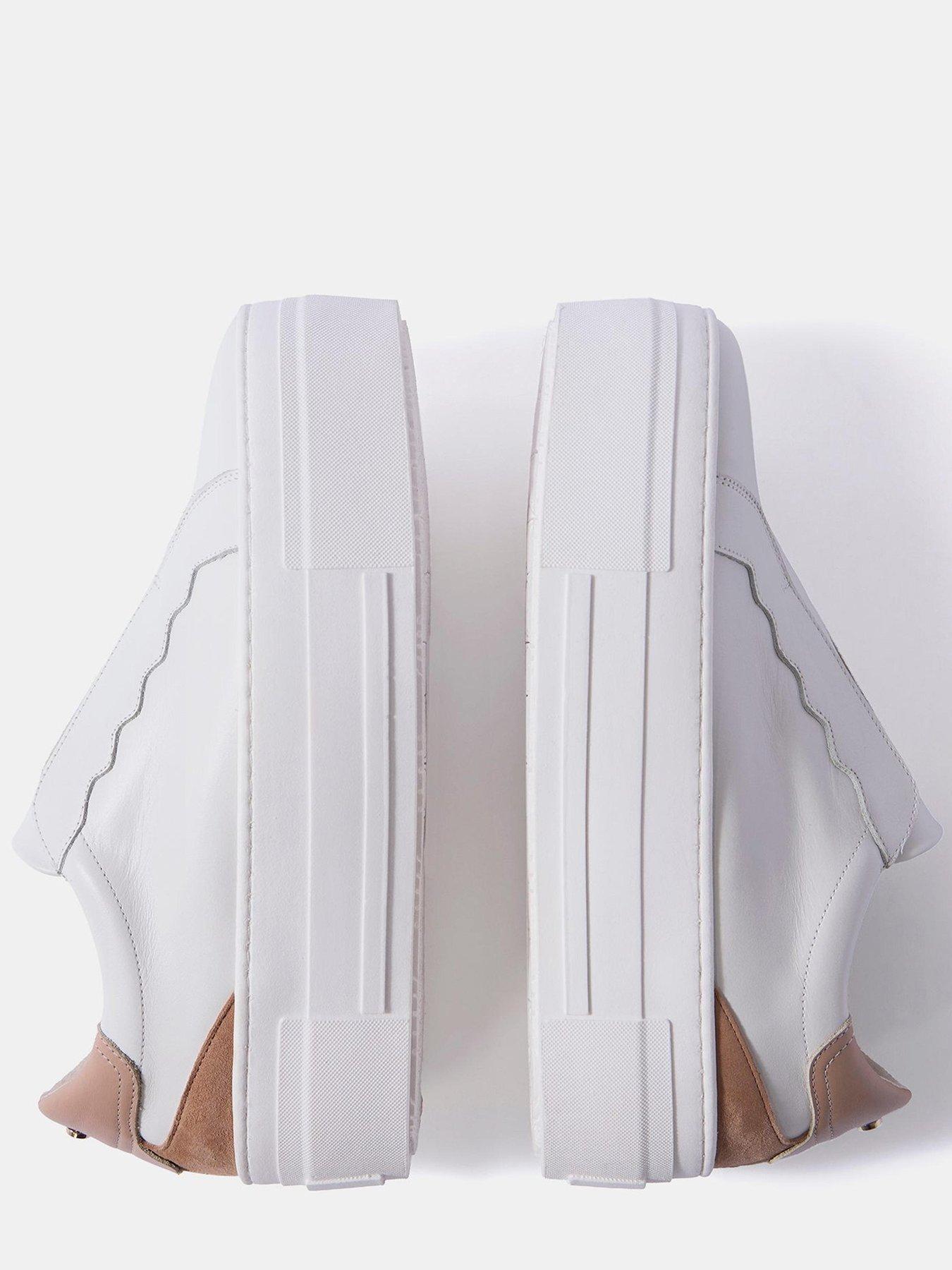 Image 4 of 5 of Mint Velvet Ellie Ivory Platform Trainer