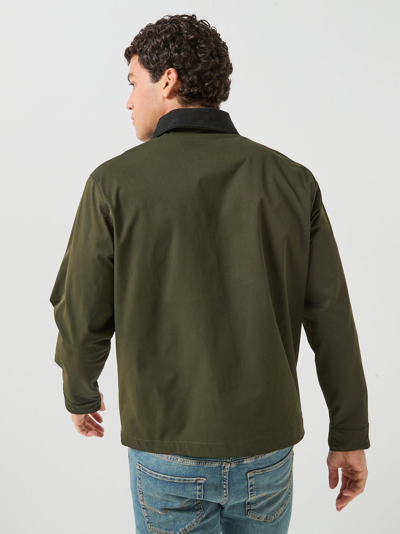 Image 2 of 6 of Jack & Jones Men's Workwear Jacket with Spread Collar - Dark Green