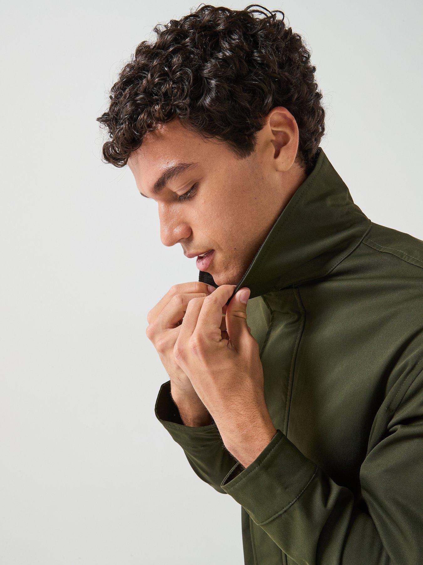 Image 4 of 6 of Jack & Jones Men's Workwear Jacket with Spread Collar - Dark Green