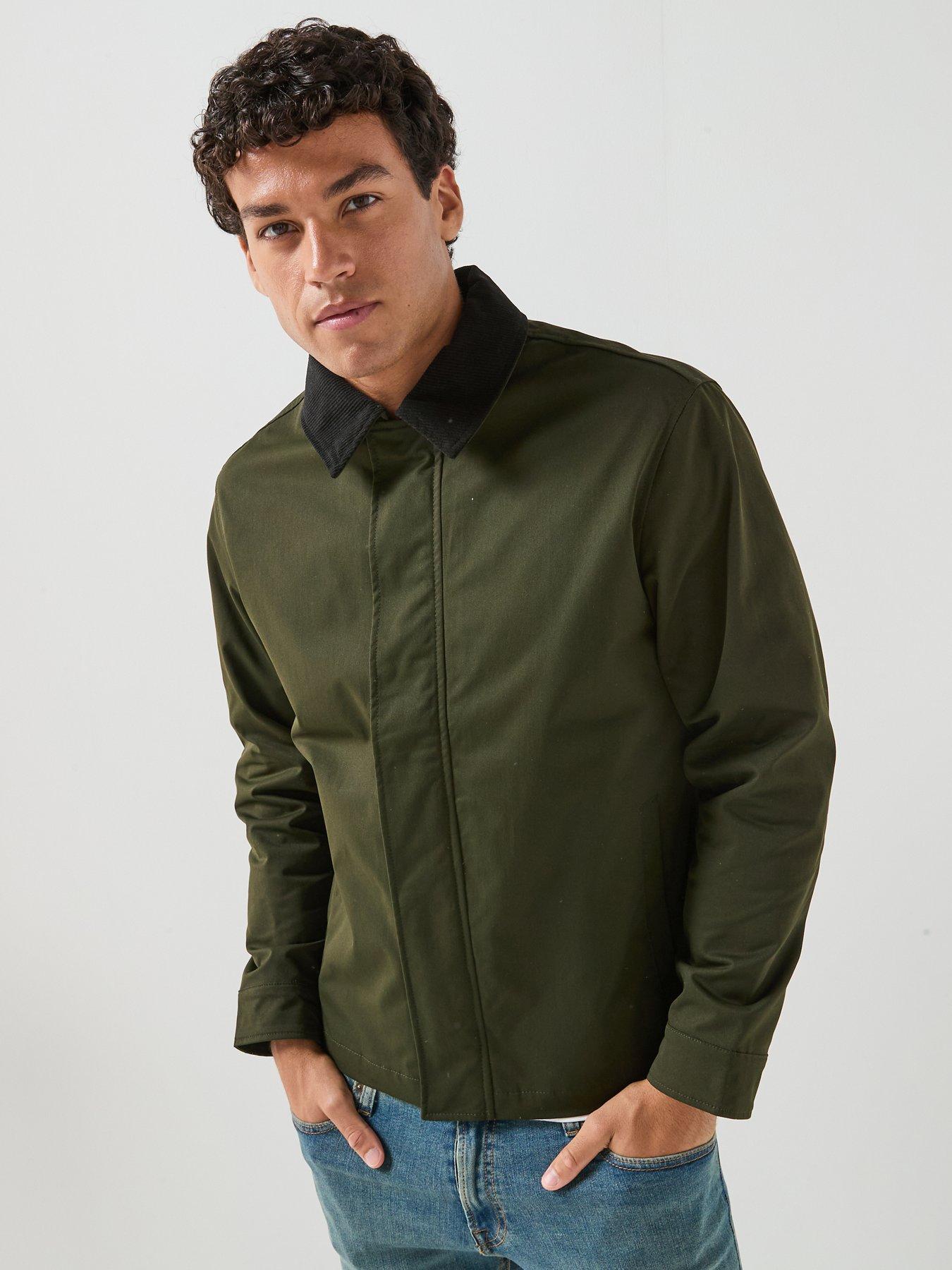 Image 5 of 6 of Jack & Jones Men's Workwear Jacket with Spread Collar - Dark Green