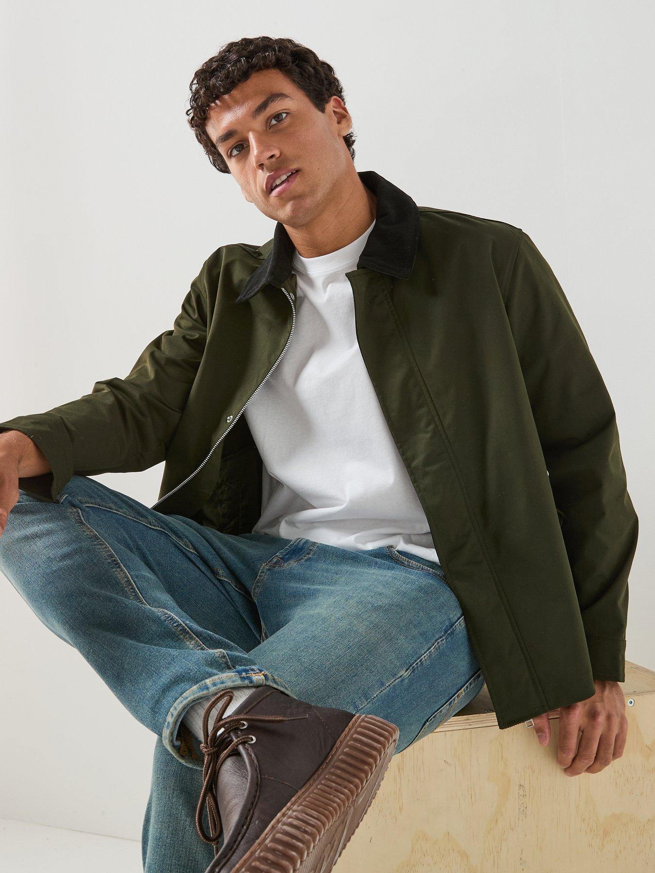Image 6 of 6 of Jack & Jones Men's Workwear Jacket with Spread Collar - Dark Green