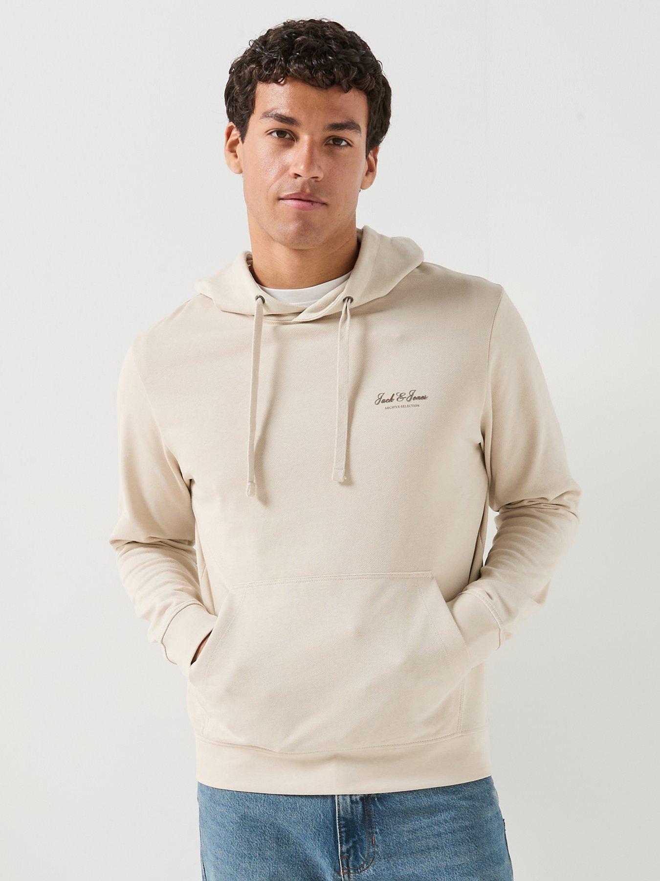 Image 1 of 5 of Jack & Jones Archive Hoodie - Cream