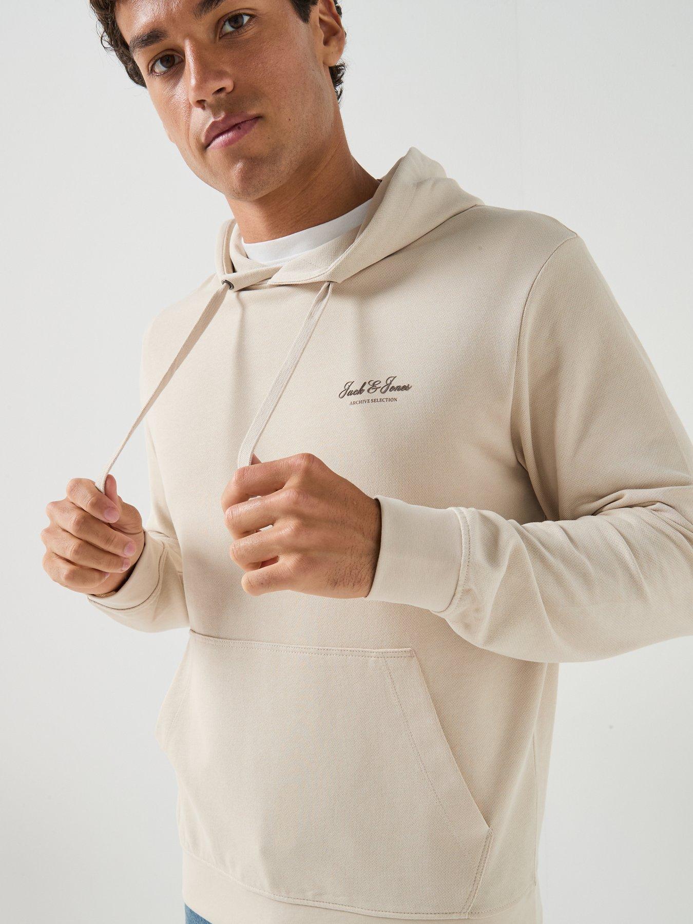 Image 4 of 5 of Jack & Jones Archive Hoodie - Cream