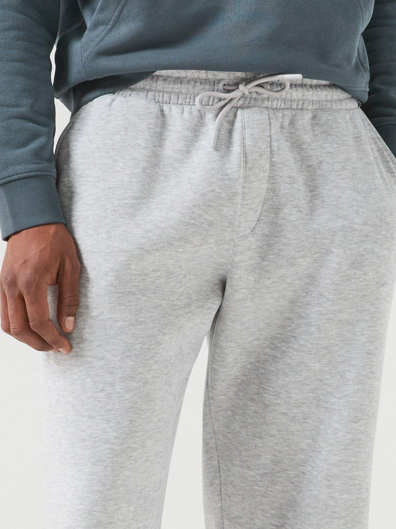 Image 4 of 5 of Jack & Jones Bill Bradley Wide Leg Joggers - Light Grey