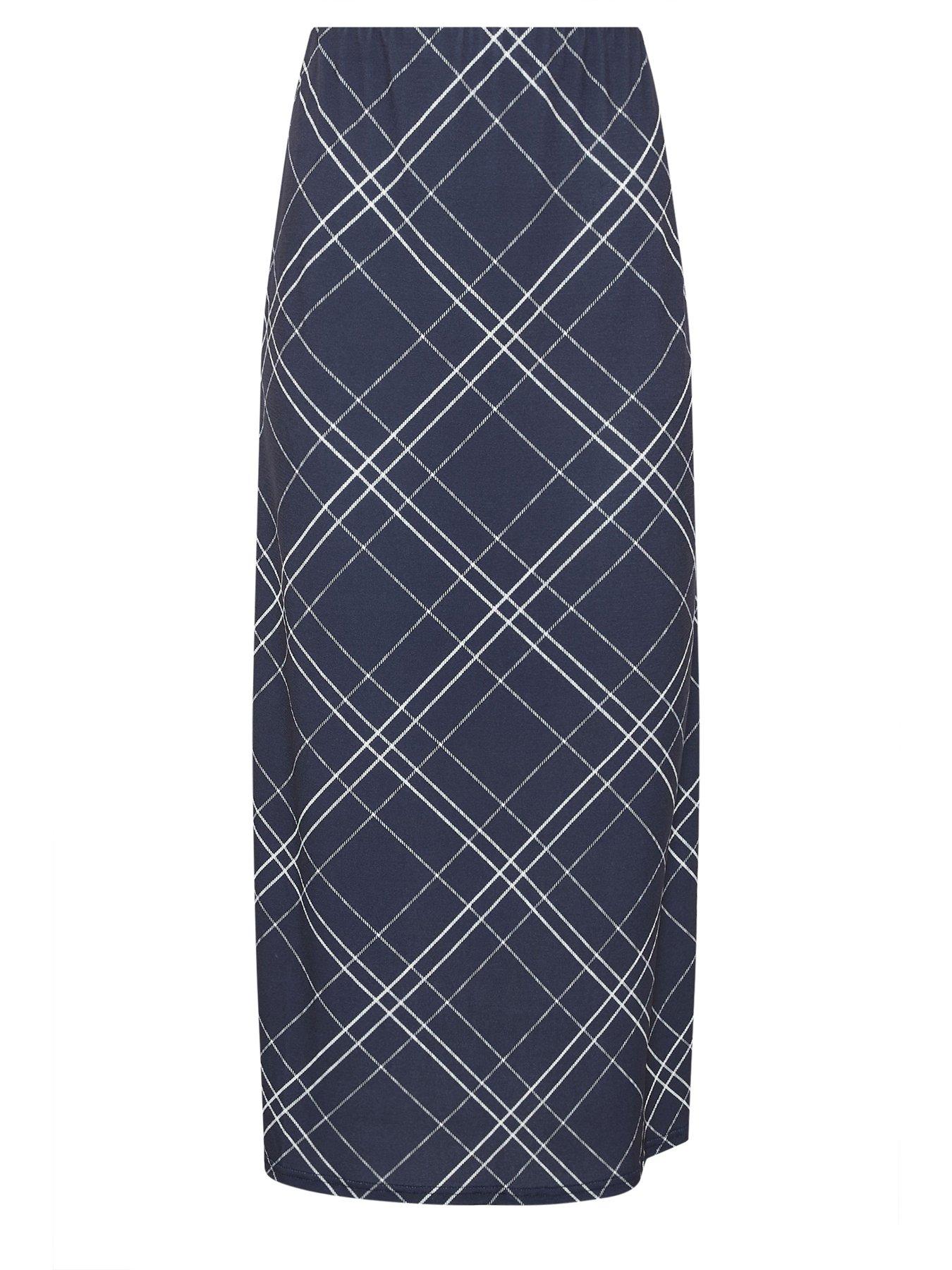 Image 5 of 5 of PixieGirl Petite Maxi Check Skirt