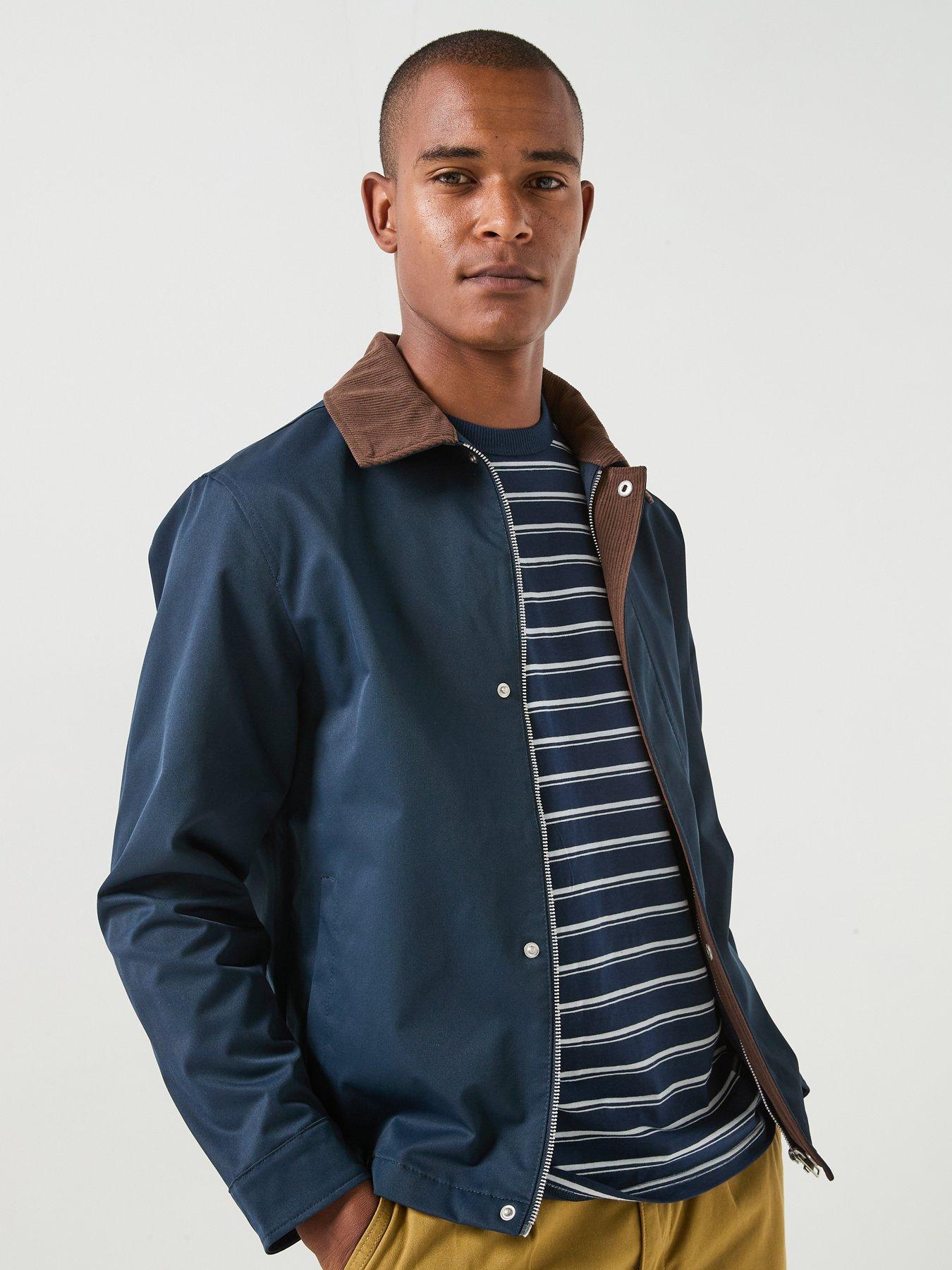Image 1 of 6 of Jack & Jones Men's Worker Jacket with Spread Collar - Sky Captain